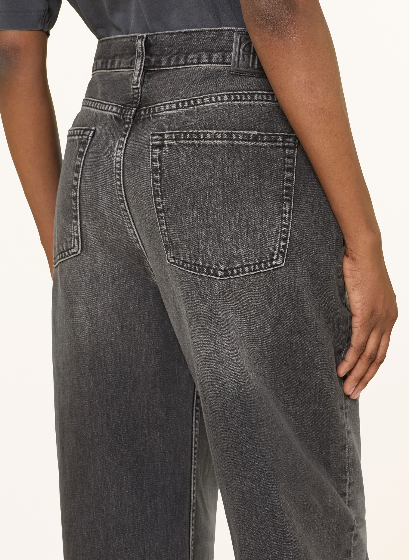 ANINE BING Barrel Jeans FRITZ: WASHED GREY WASHED GREY