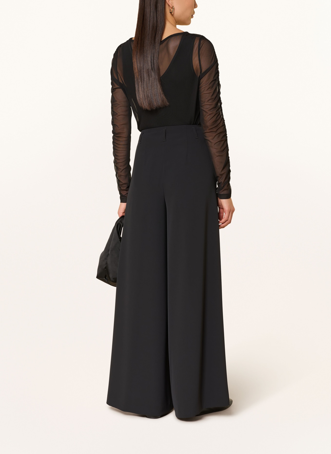 SPORTALM Set: Longsleeve aus Mesh und Top: SCHWARZ