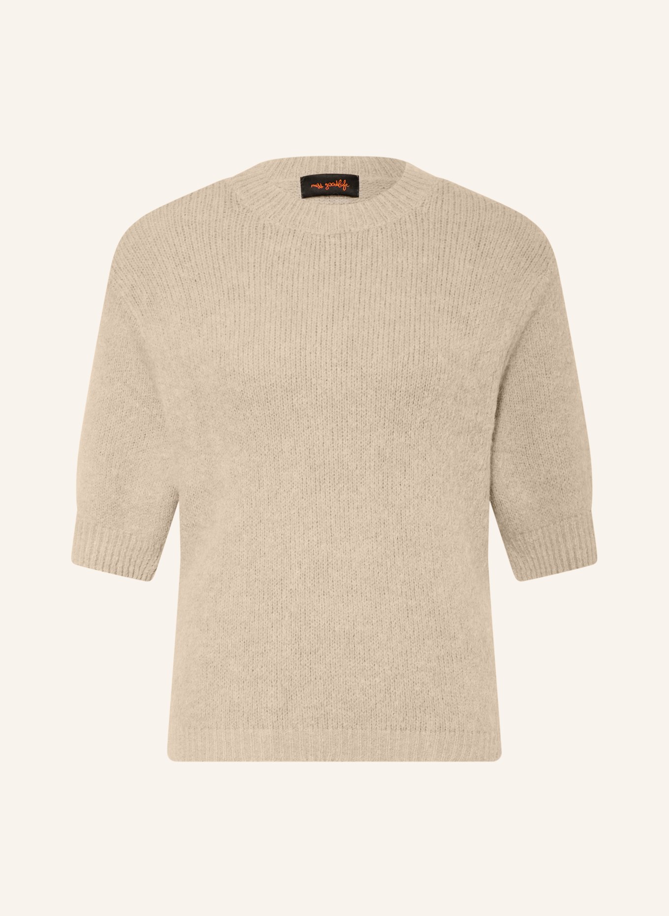 miss goodlife Sweater with alpaca: TAUPE