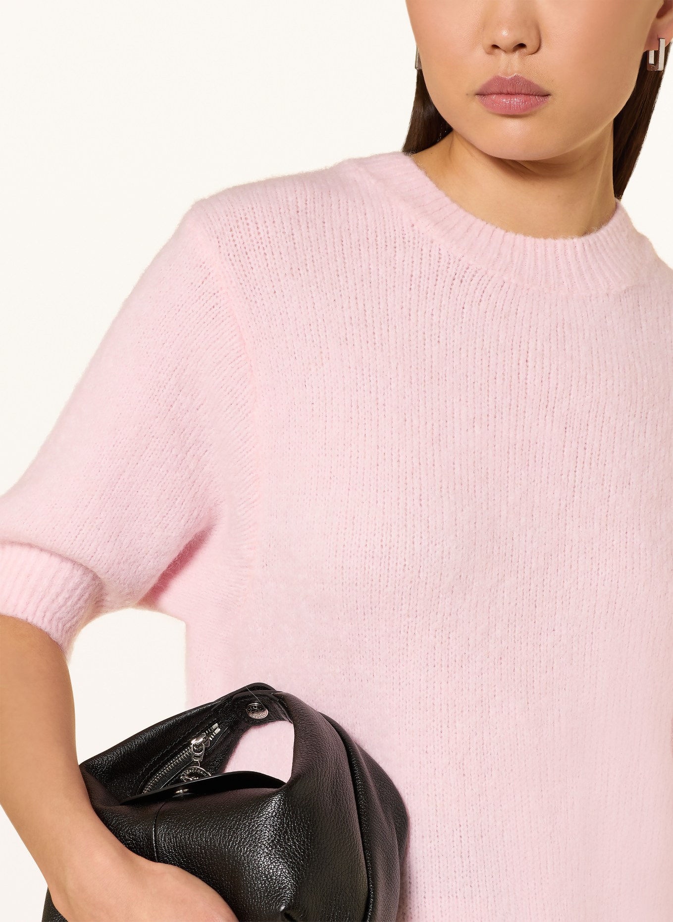 miss goodlife Knitted shirt with alpaca: PINK