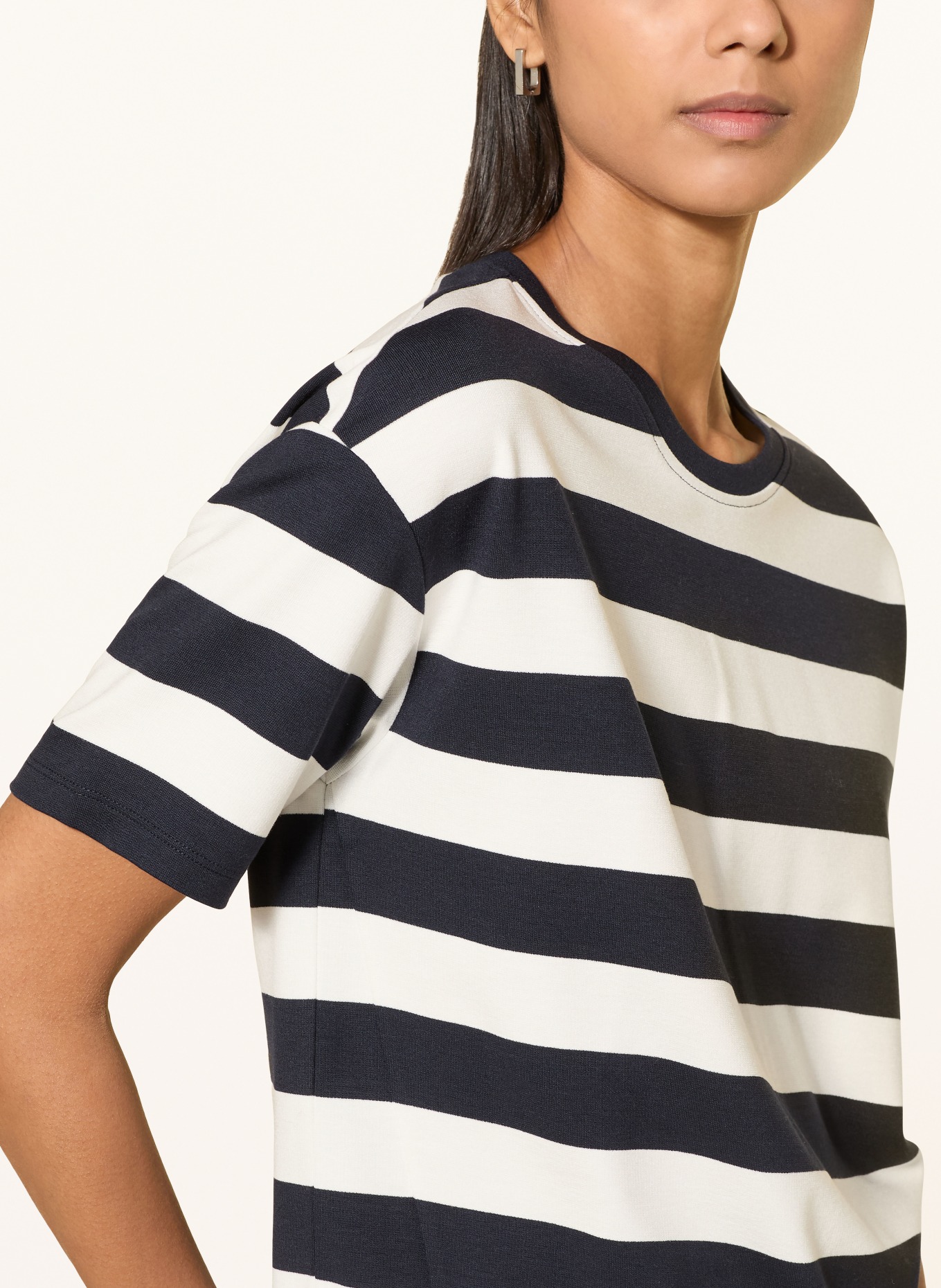 monari T-Shirt: DUNKELBLAU / WEISS