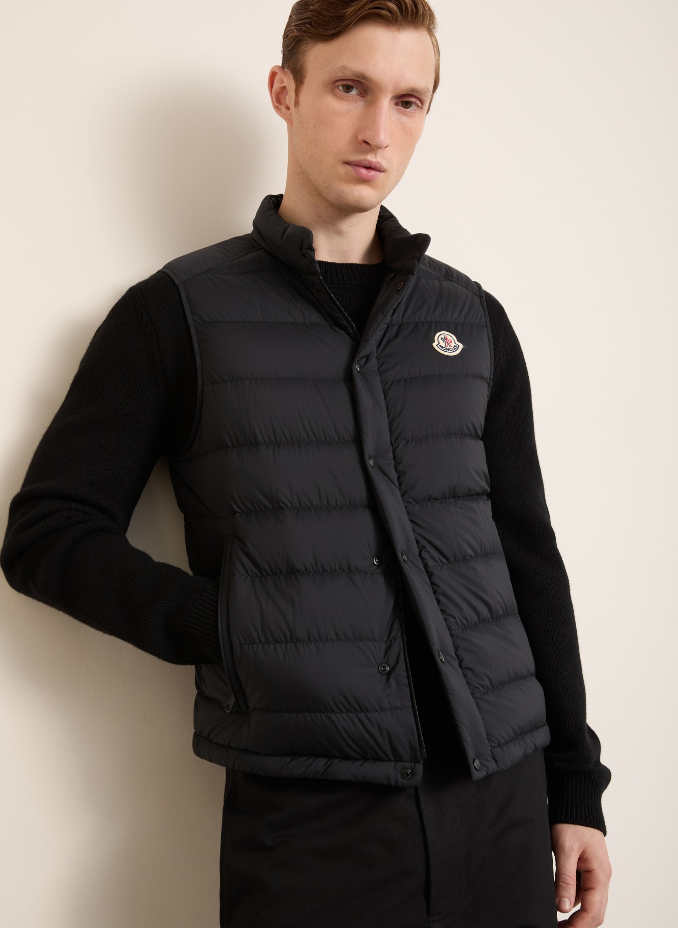MONCLER Daunenweste BARTHE: SCHWARZ