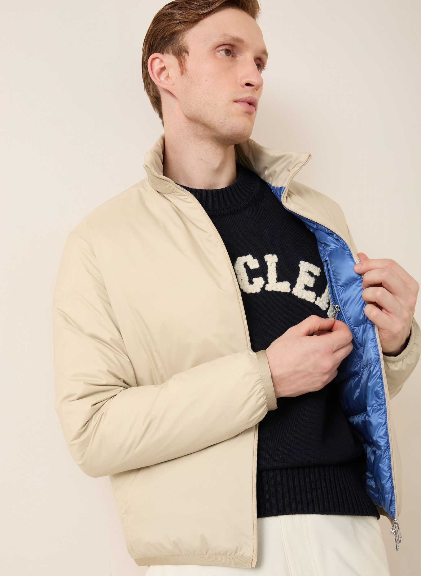 MONCLER BREEZES jacket: ECRU