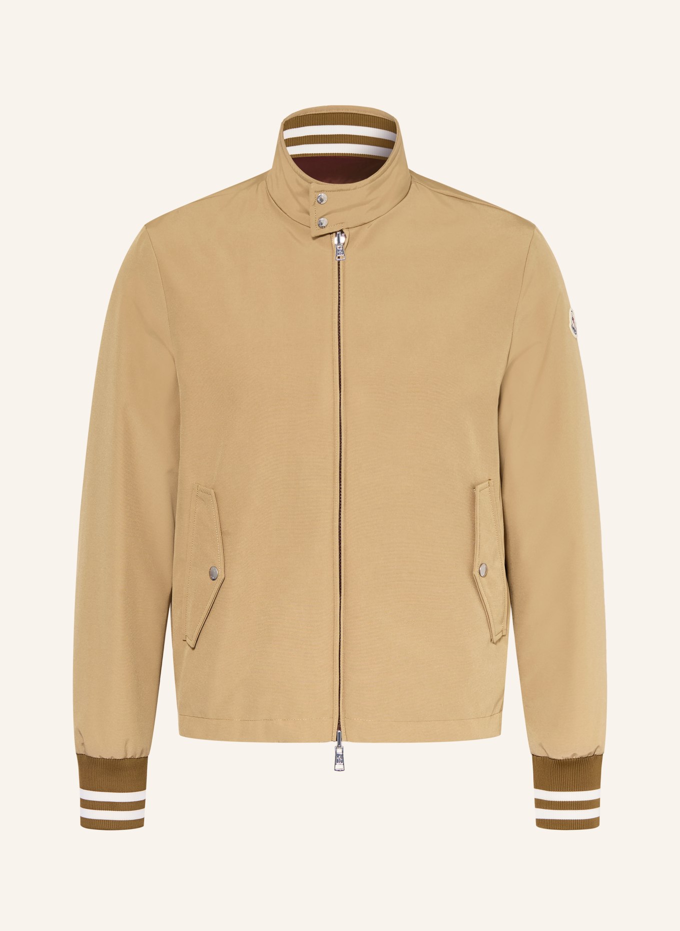 MONCLER PRIEURE reversible down jacket: BEIGE