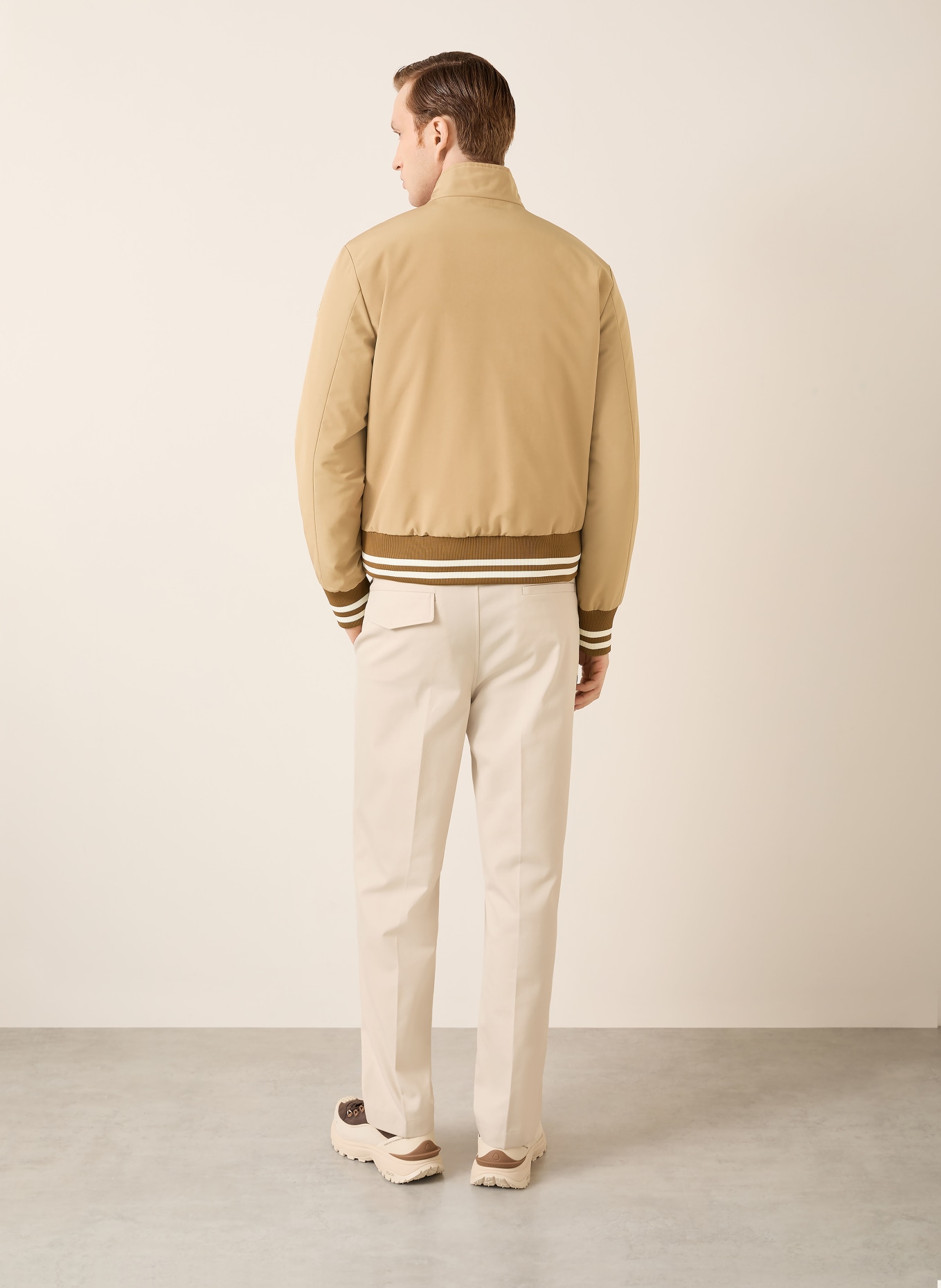 MONCLER PRIEURE reversible down jacket: BEIGE