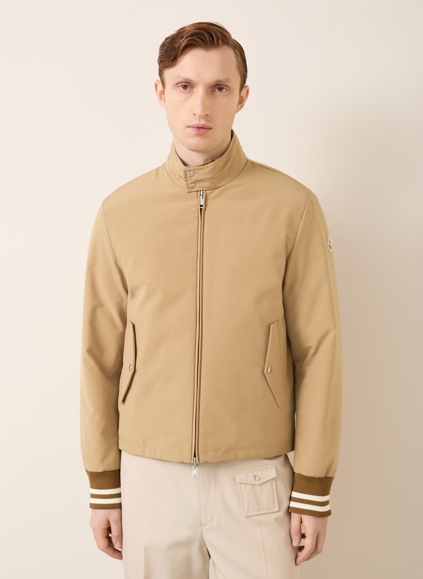 MONCLER PRIEURE reversible down jacket: BEIGE
