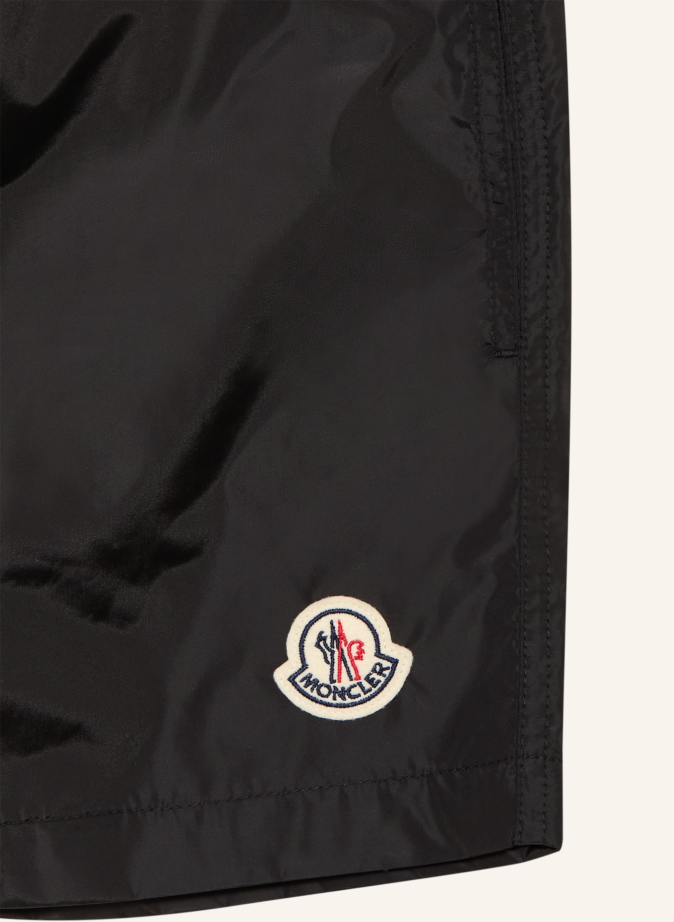 MONCLER szorty kąpielowe: CZARNY