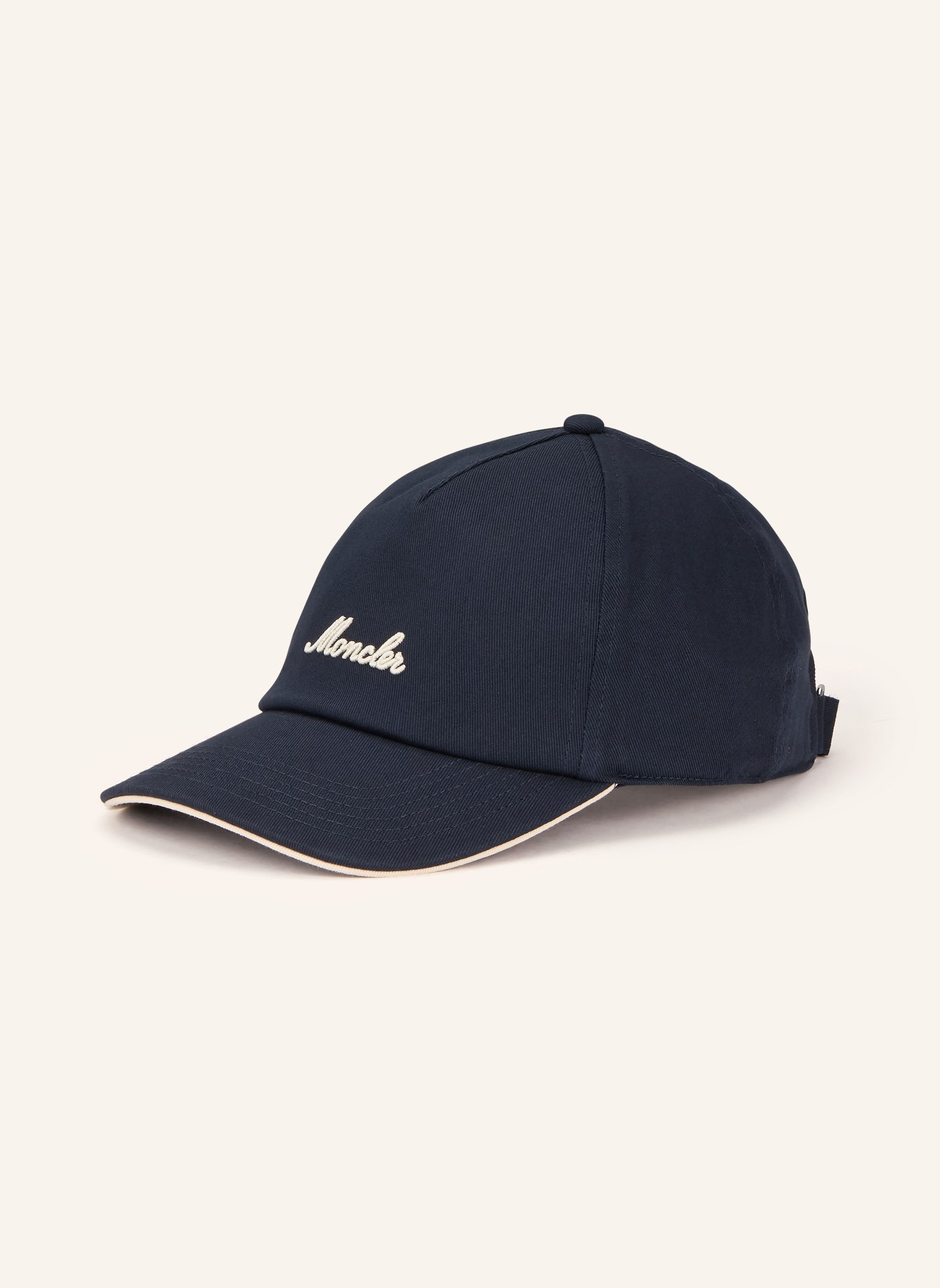 MONCLER cap: DARK BLUE / WHITE