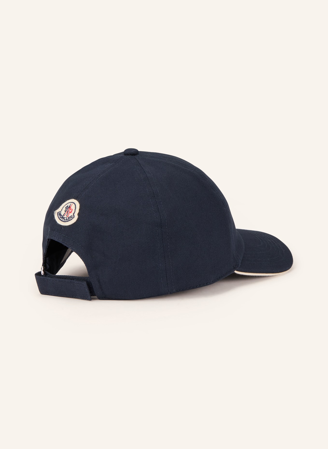 MONCLER cap: DARK BLUE / WHITE