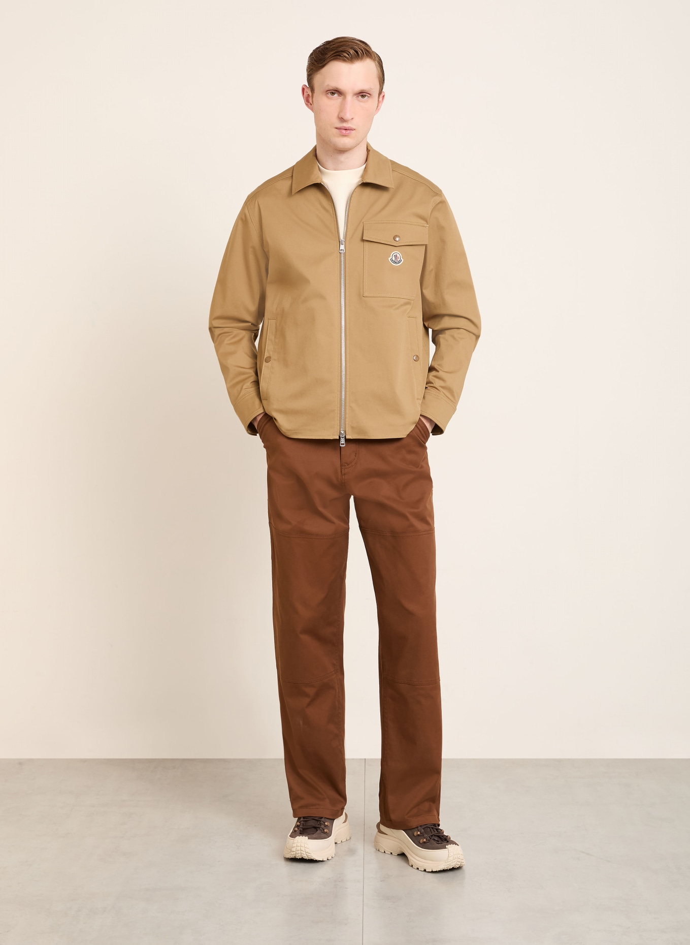 MONCLER Overjacket: BEIGE