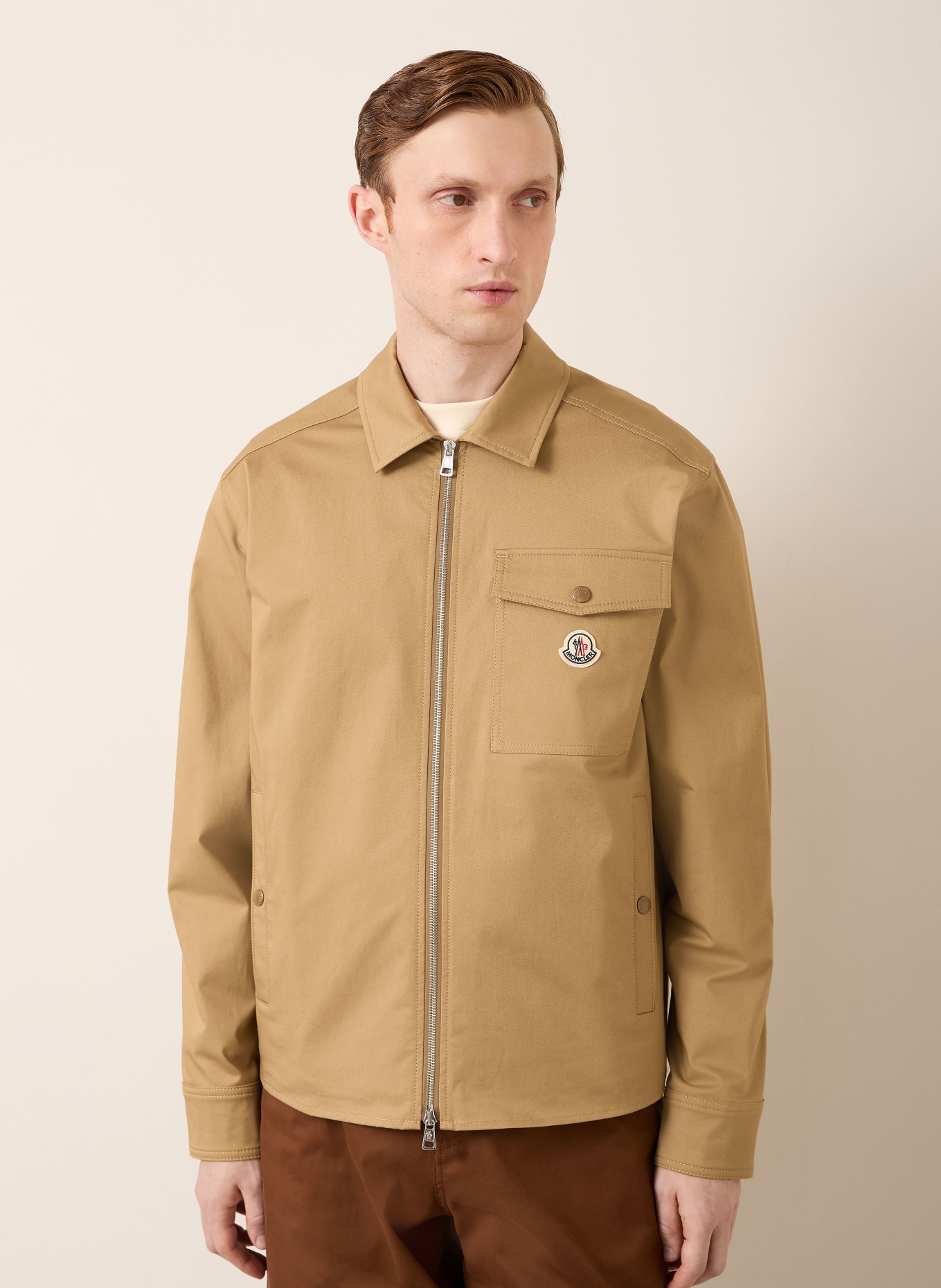 MONCLER Overjacket: BEIGE