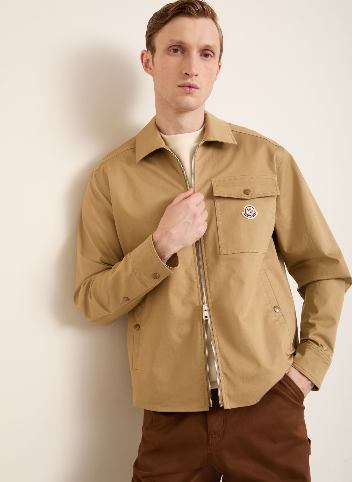 MONCLER Overjacket: BEIGE