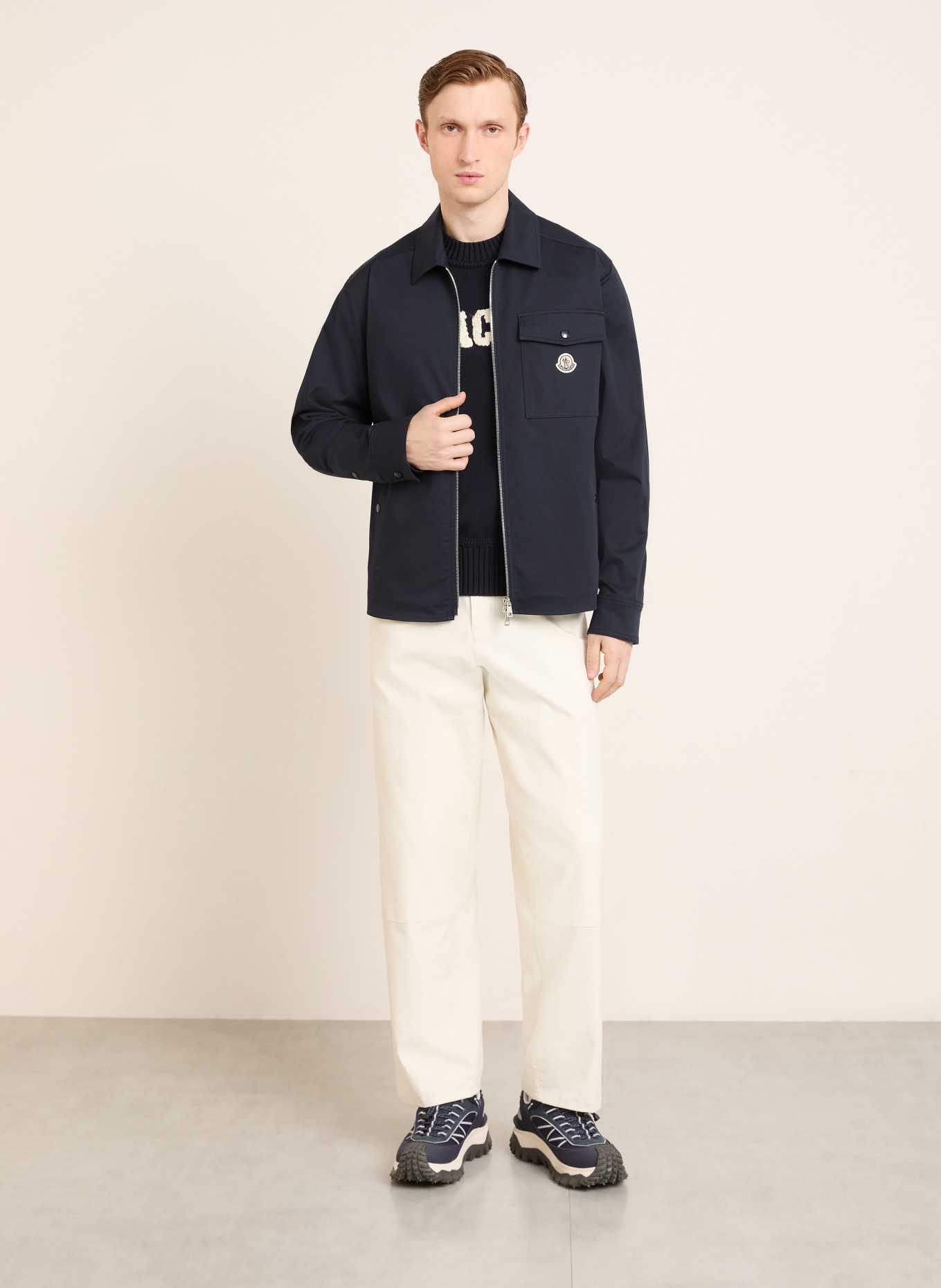 MONCLER Overjacket: DUNKELBLAU