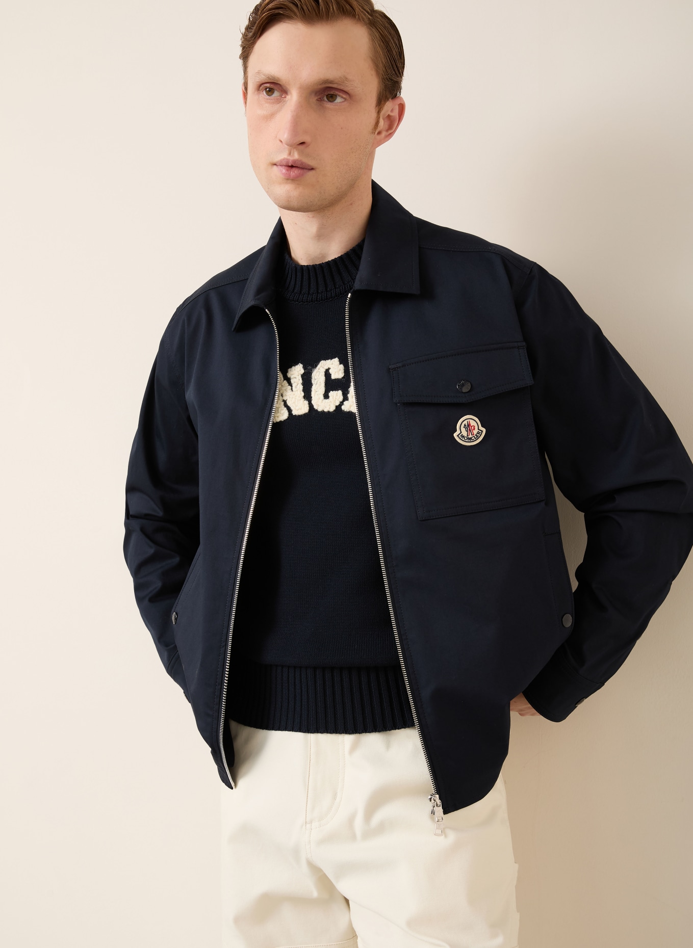 MONCLER Overjacket: DUNKELBLAU