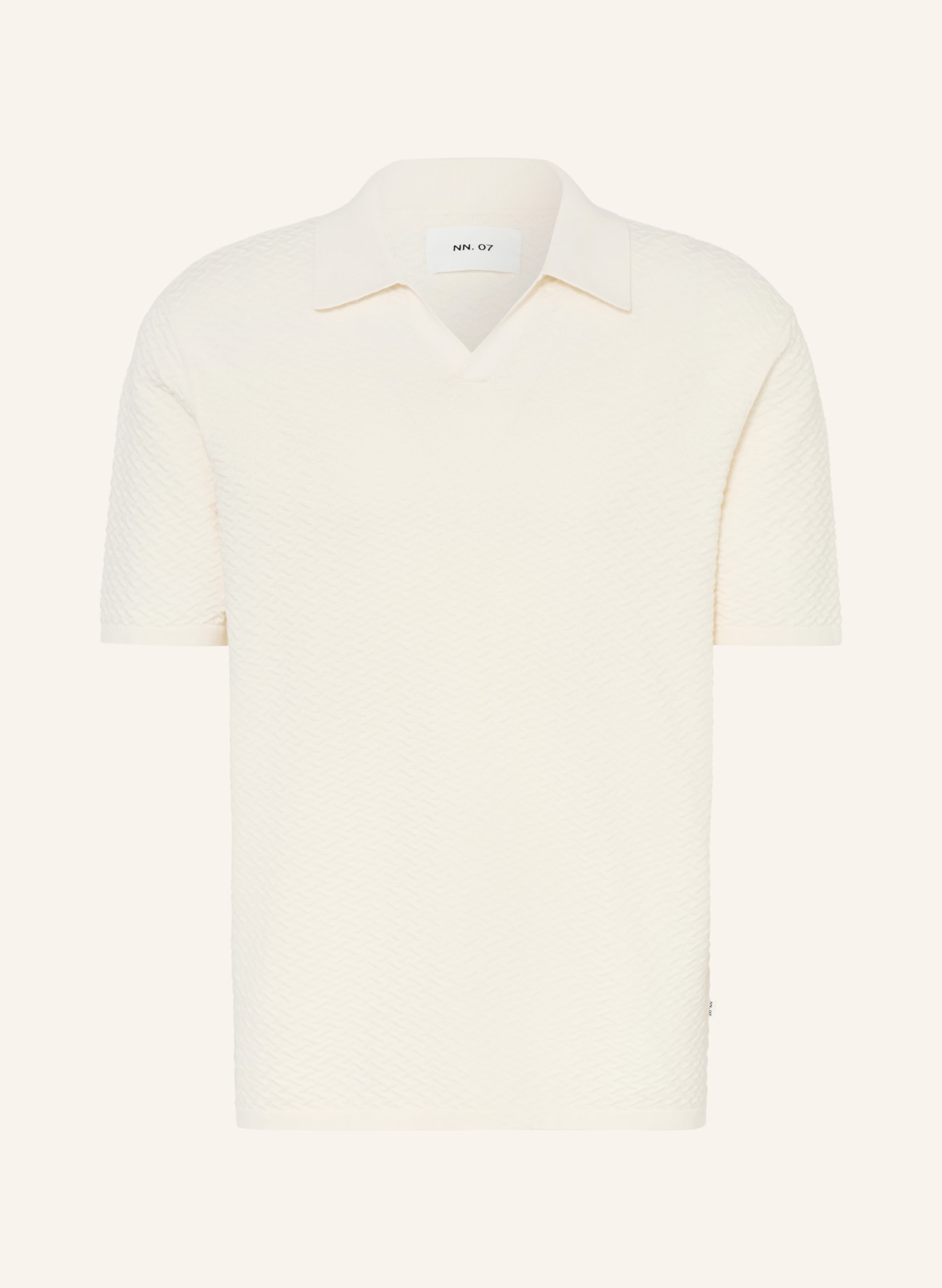 NN.07 Polo en maille PAUL: ÉCRU