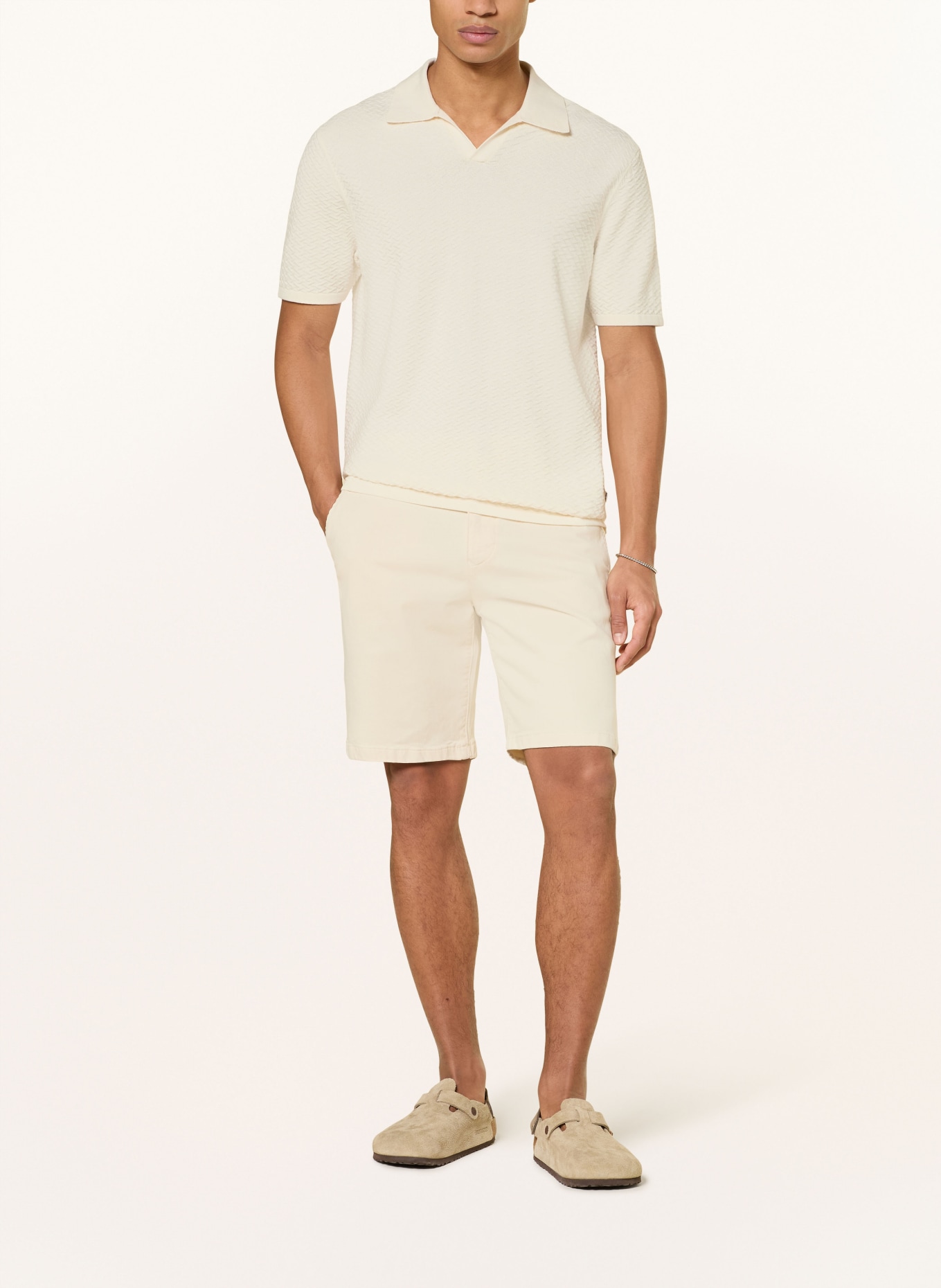 NN.07 Polo en maille PAUL: ÉCRU