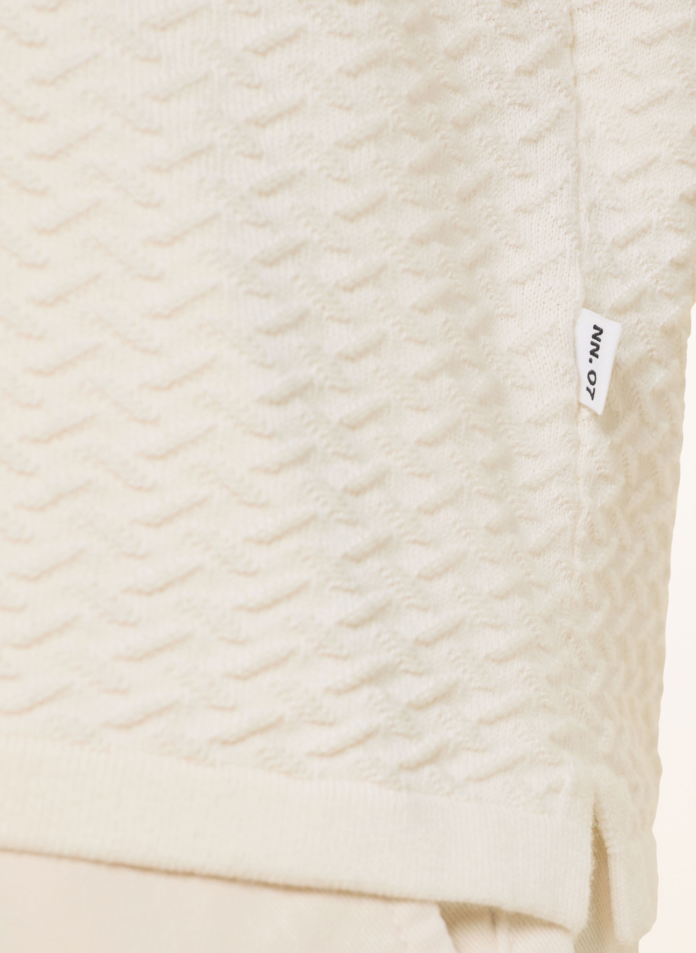 NN.07 Polo en maille PAUL: ÉCRU