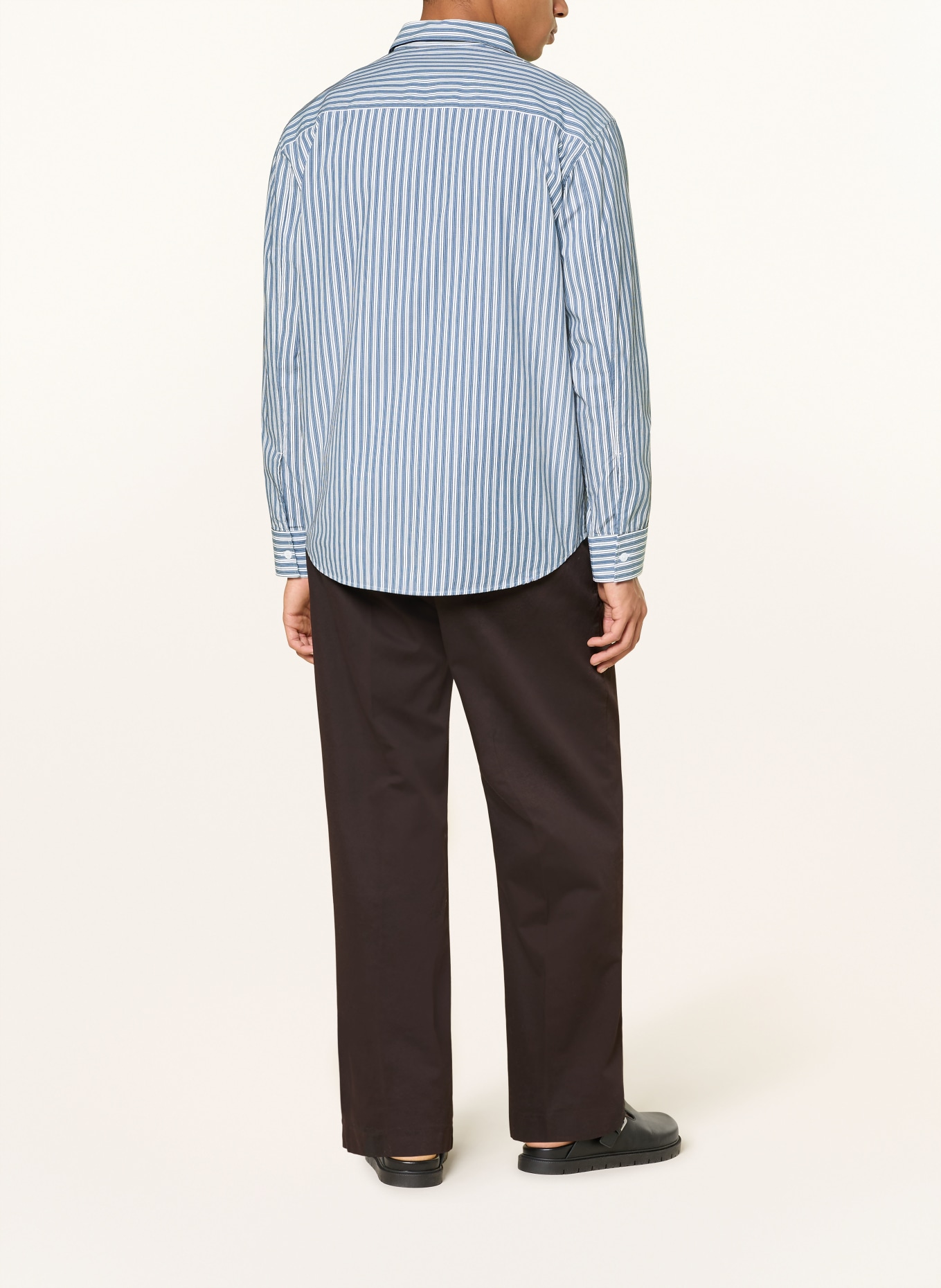 NN.07 Hemd FREDDY Slim Fit: HELLBLAU / WEISS / SCHWARZ