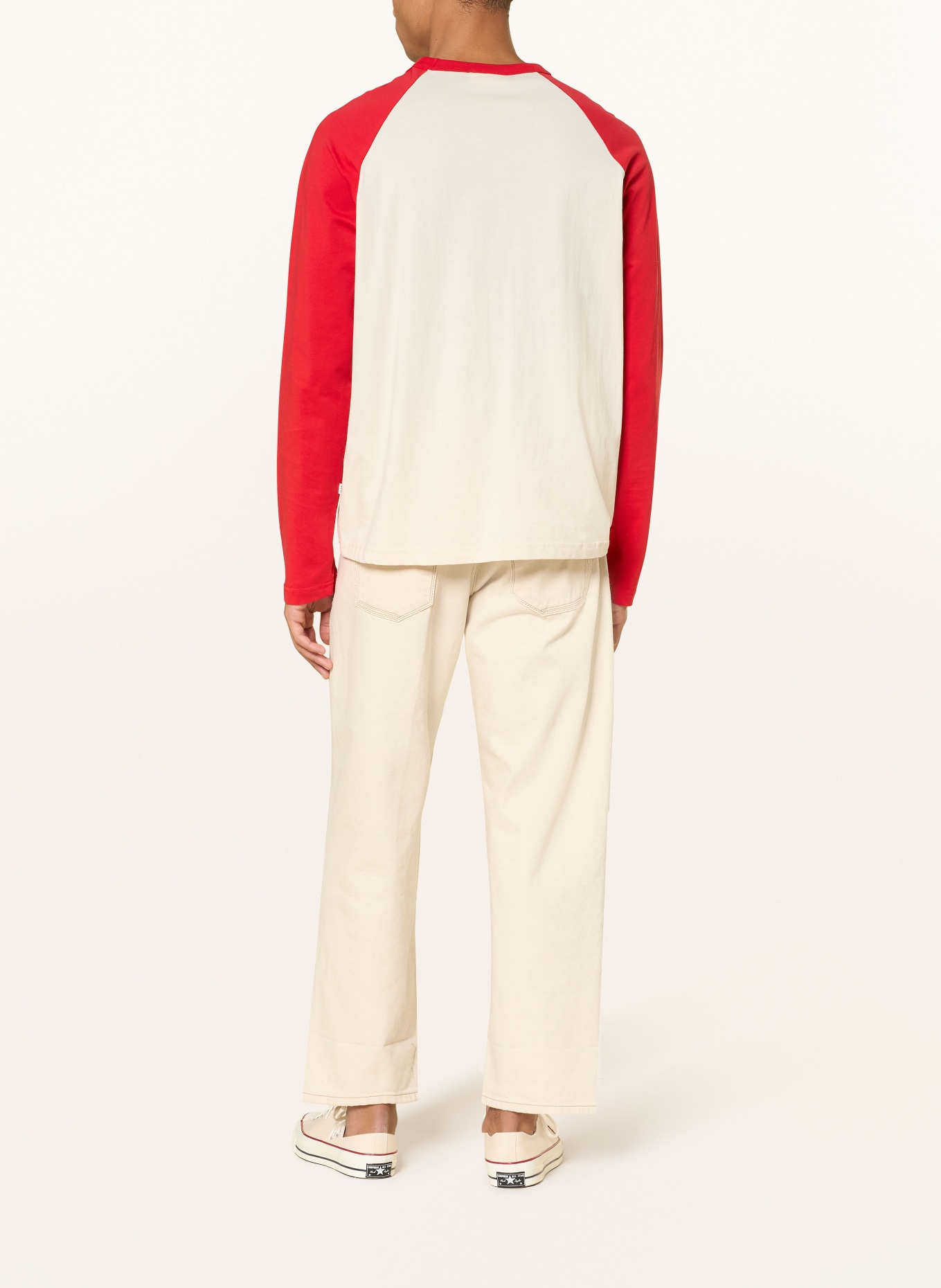 NN.07 Longsleeve REGIE: BEIGE / ROT