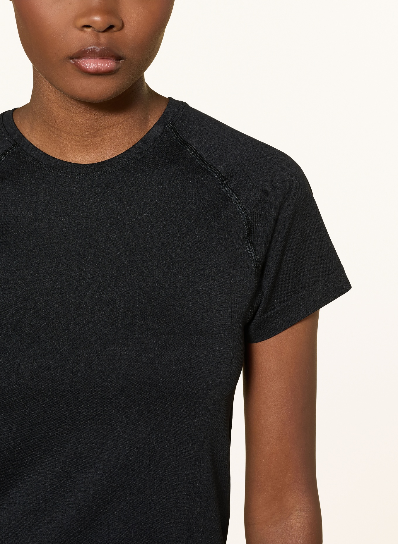 Sweaty Betty Laufshirt ATHLETE CROP: SCHWARZ