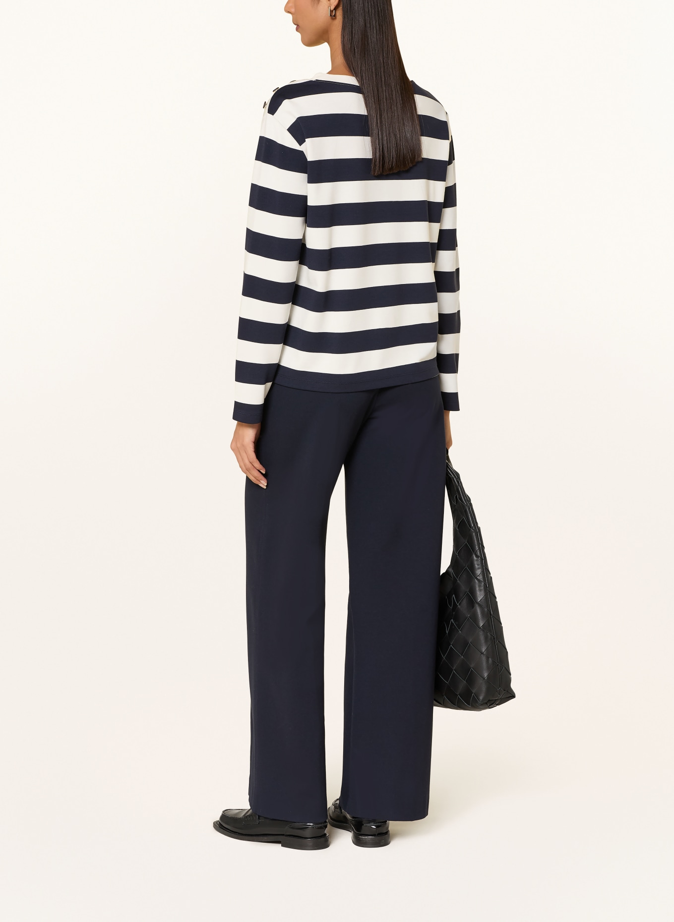 monari Sweatshirt: DUNKELBLAU / WEISS