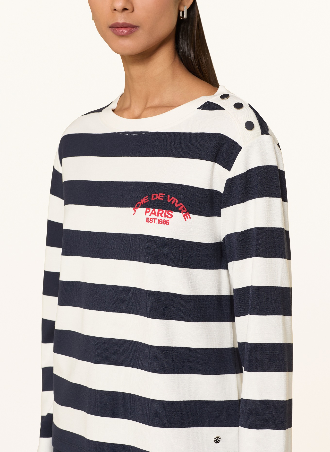 monari Sweatshirt: DUNKELBLAU / WEISS