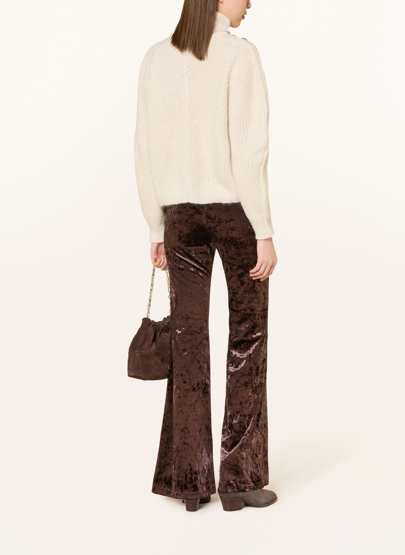 ba&sh Pullover ROUMANE mit Alpaka: ECRU