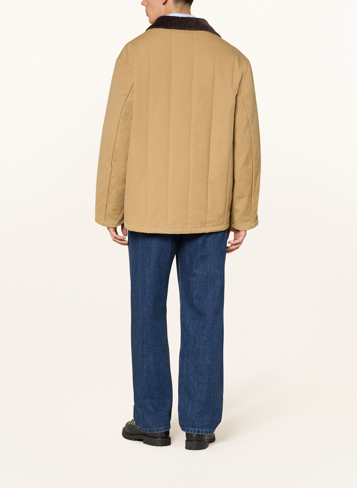 ARKET ARCHER jacket: CAMEL / DARK BROWN