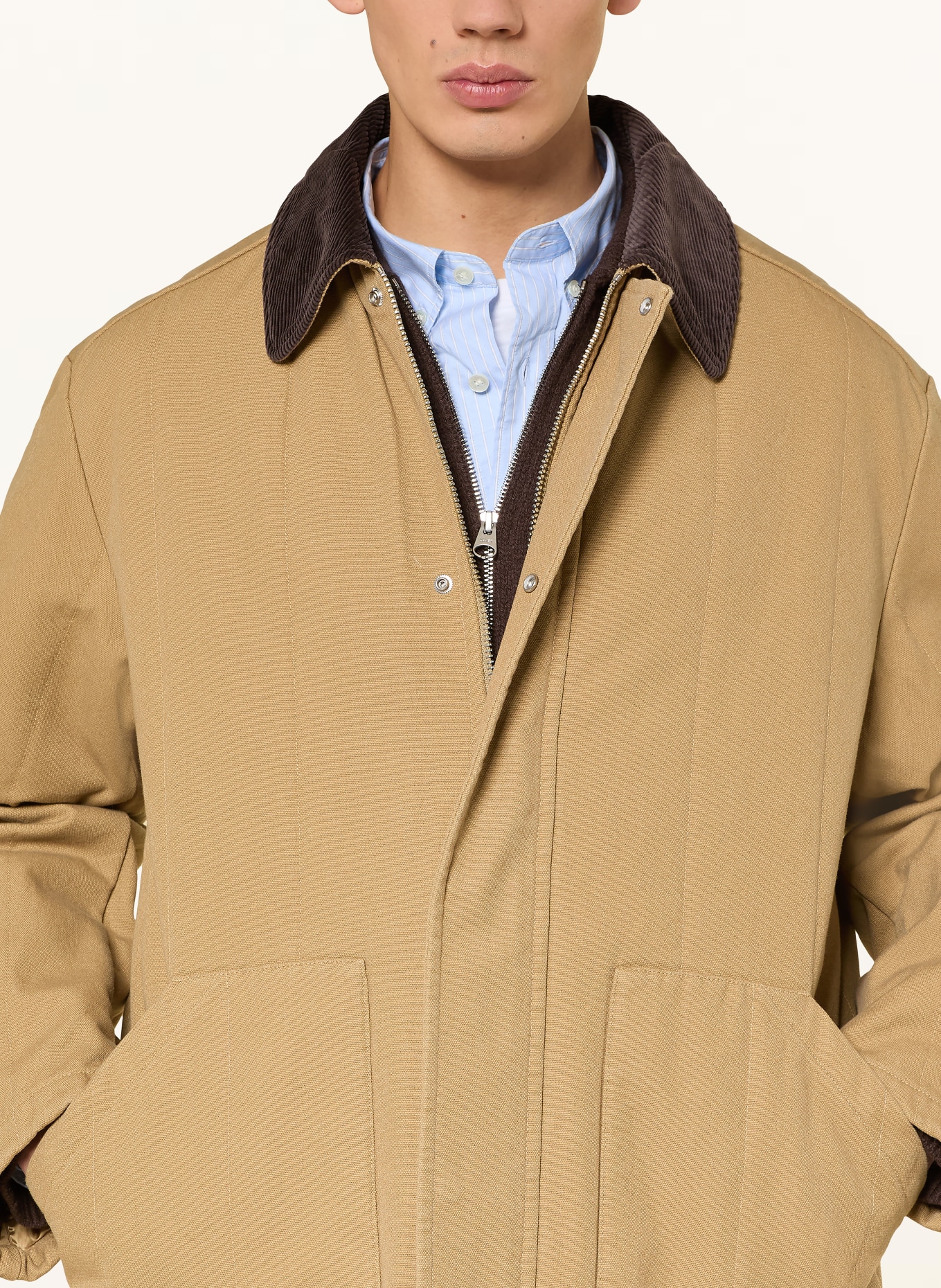 ARKET ARCHER jacket: CAMEL / DARK BROWN