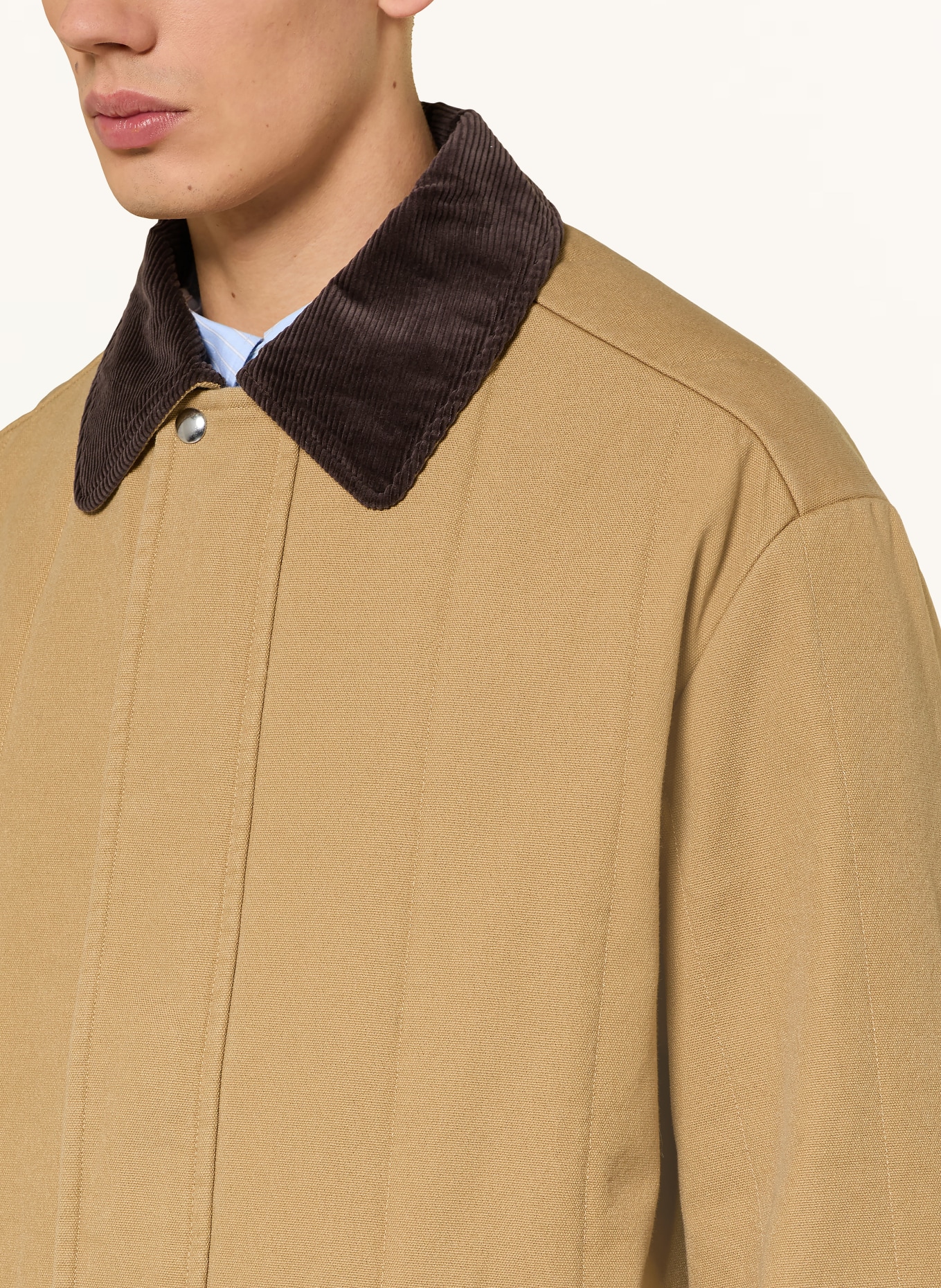 ARKET ARCHER jacket: CAMEL / DARK BROWN