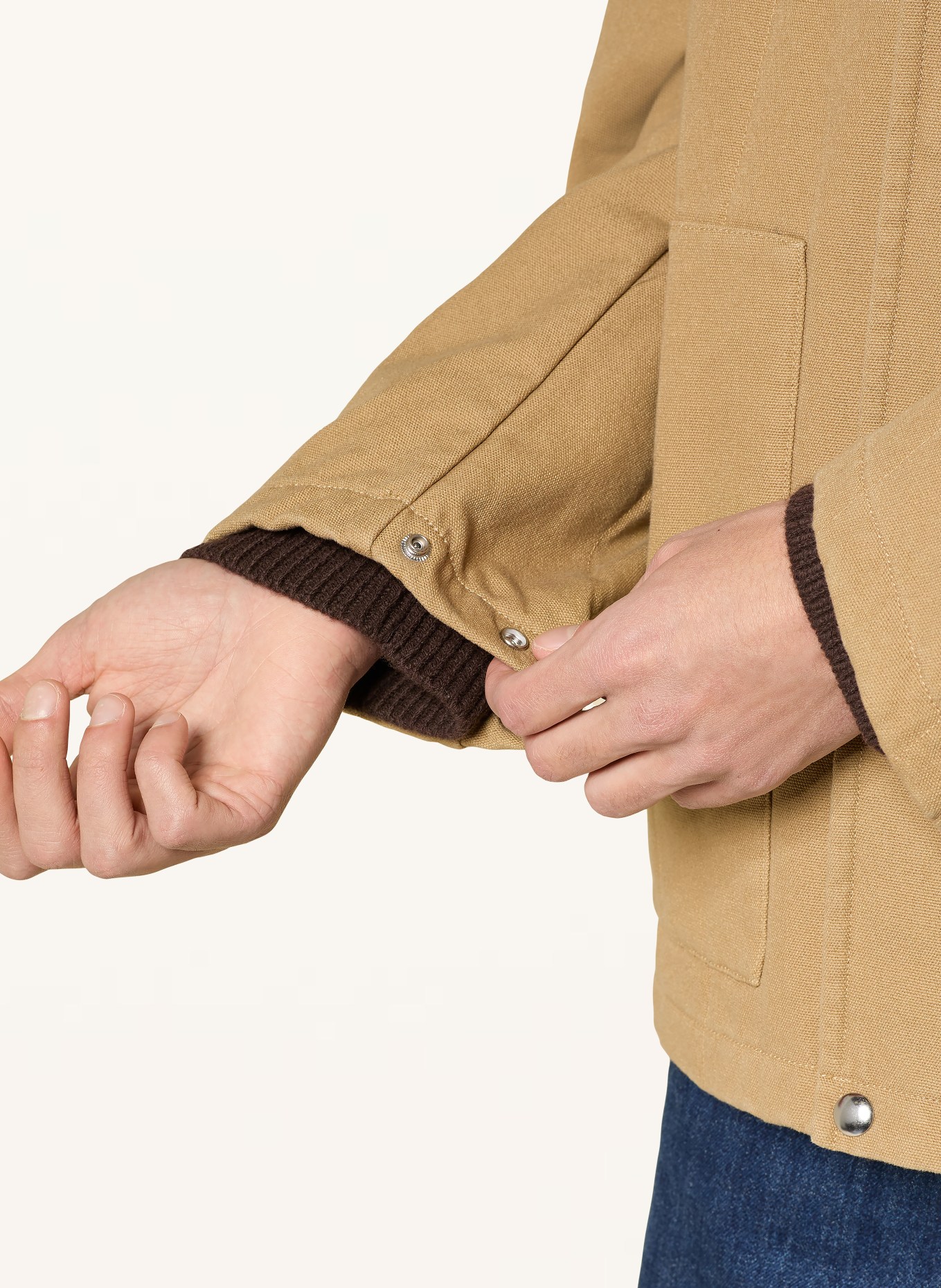 ARKET ARCHER jacket: CAMEL / DARK BROWN