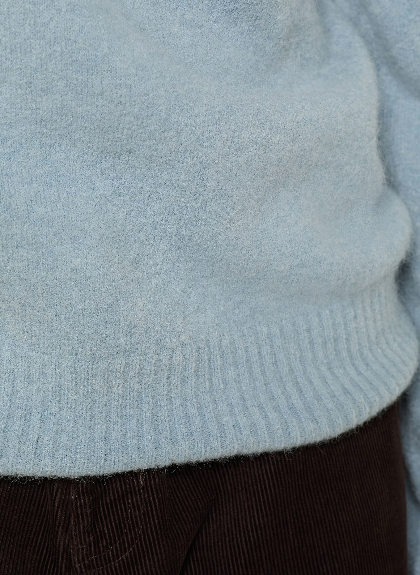 ARKET SEBALDUS sweater with alpaca: BLUE GRAY