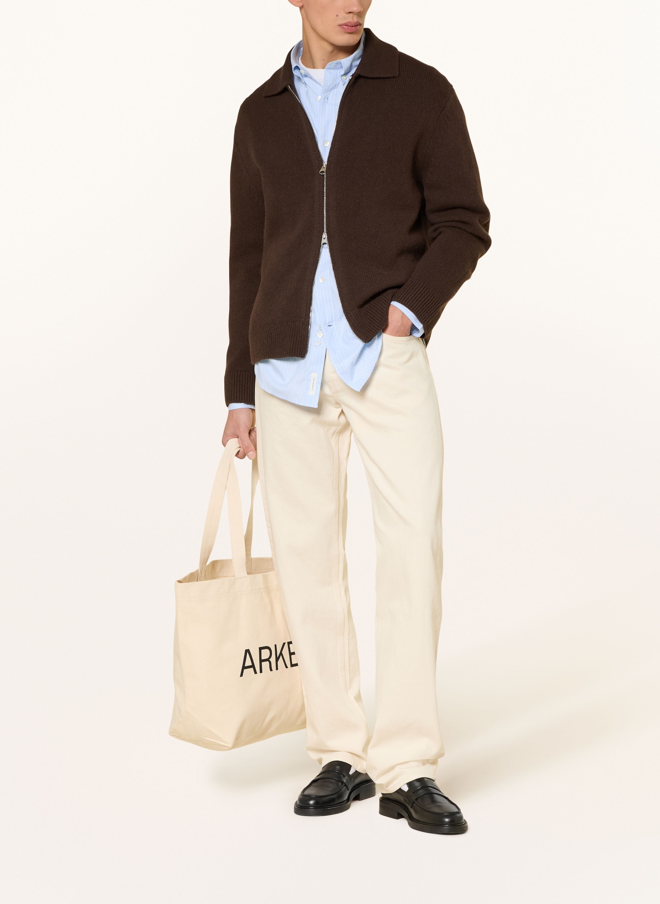 ARKET Strickjacke SCARSDALE: DUNKELBRAUN