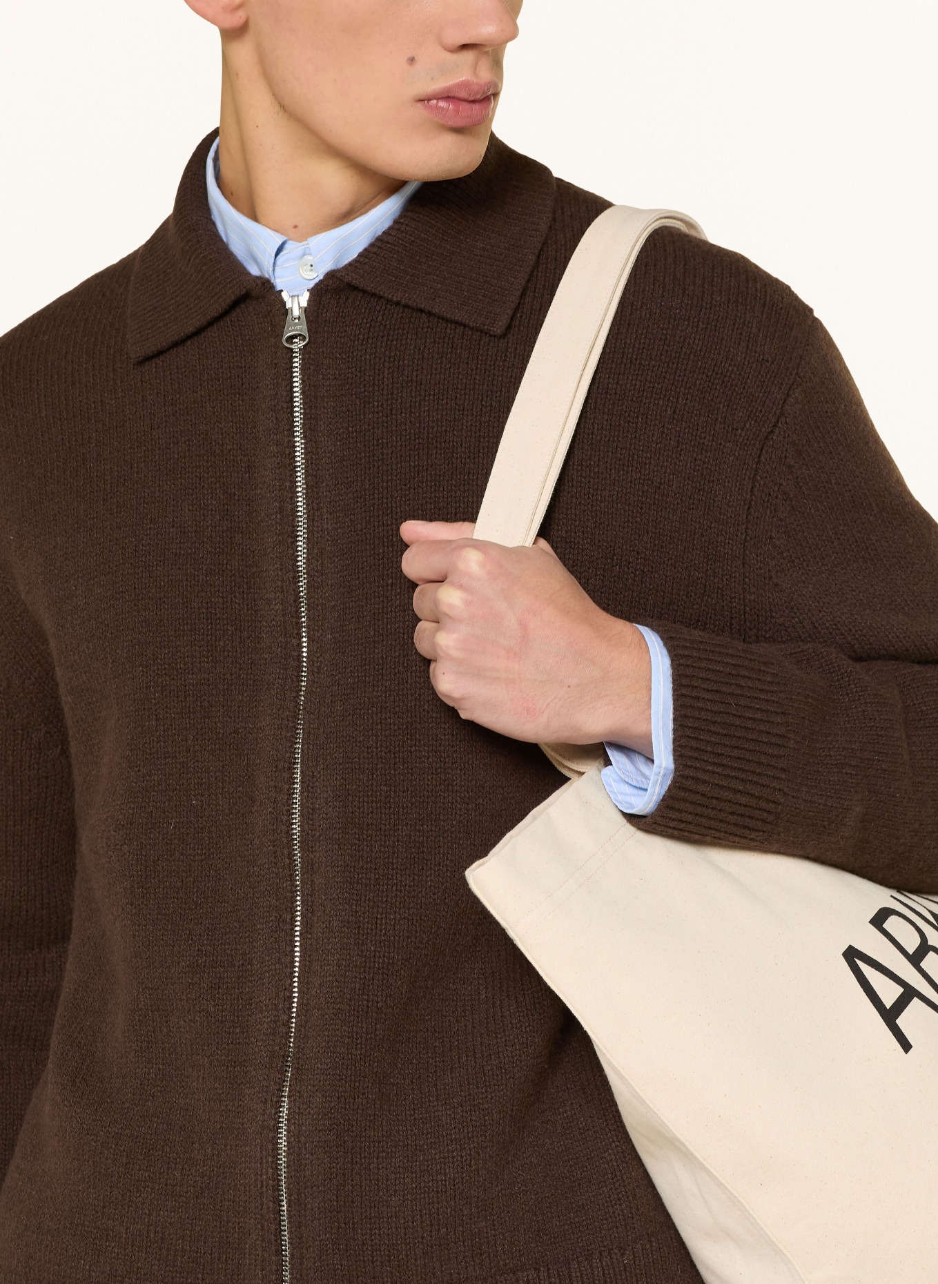 ARKET Strickjacke SCARSDALE: DUNKELBRAUN