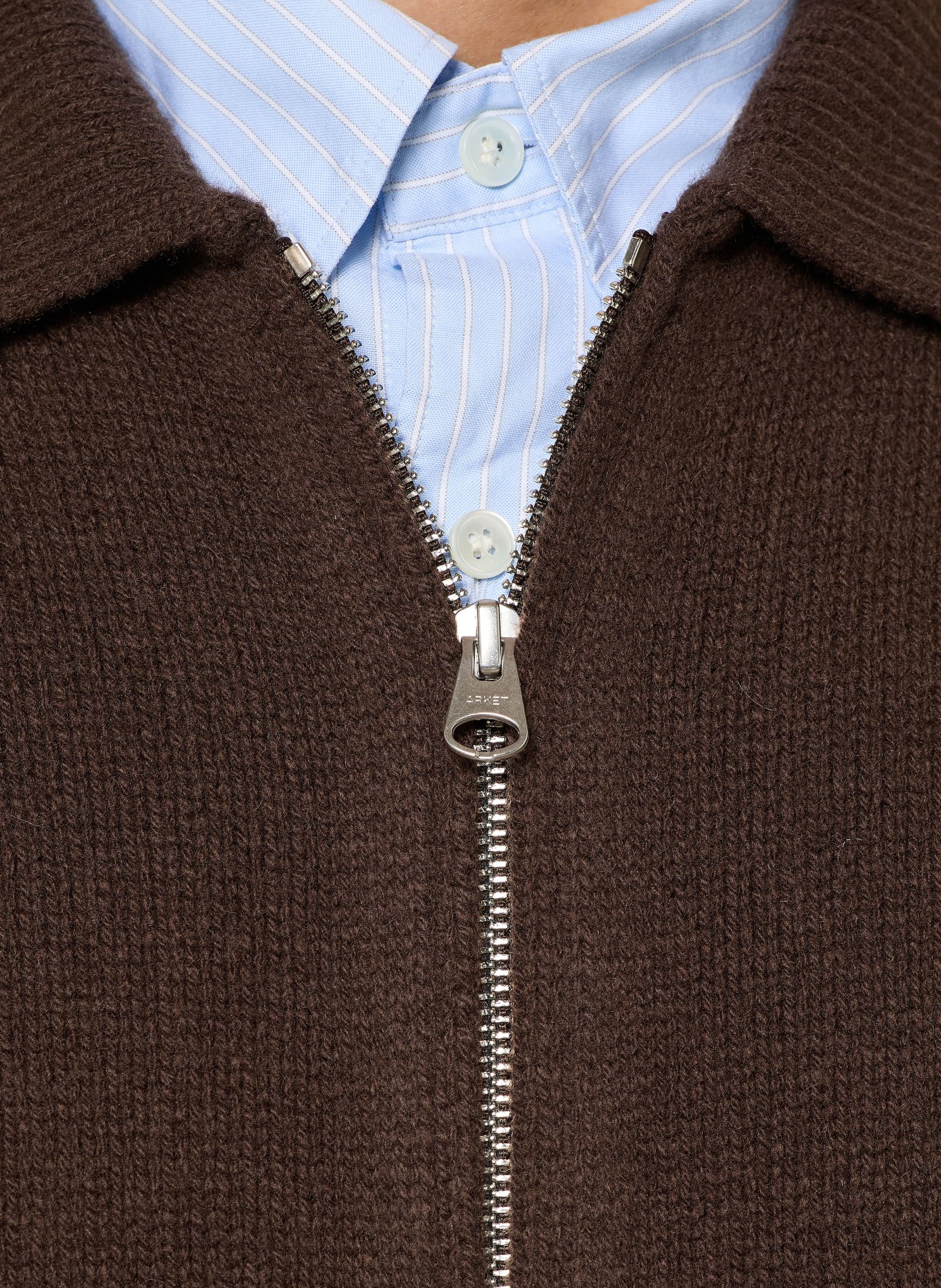 ARKET Strickjacke SCARSDALE: DUNKELBRAUN