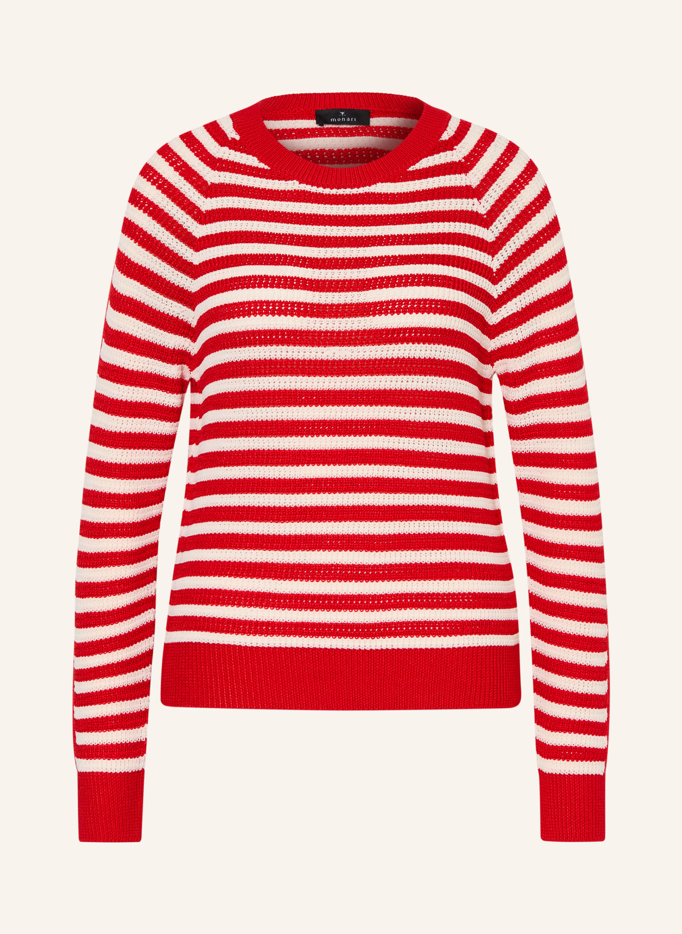 monari Pullover: ROT / WEISS