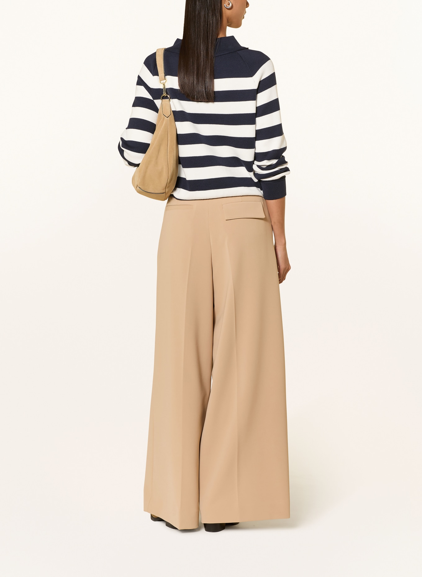 monari Pullover: DUNKELBLAU / WEISS