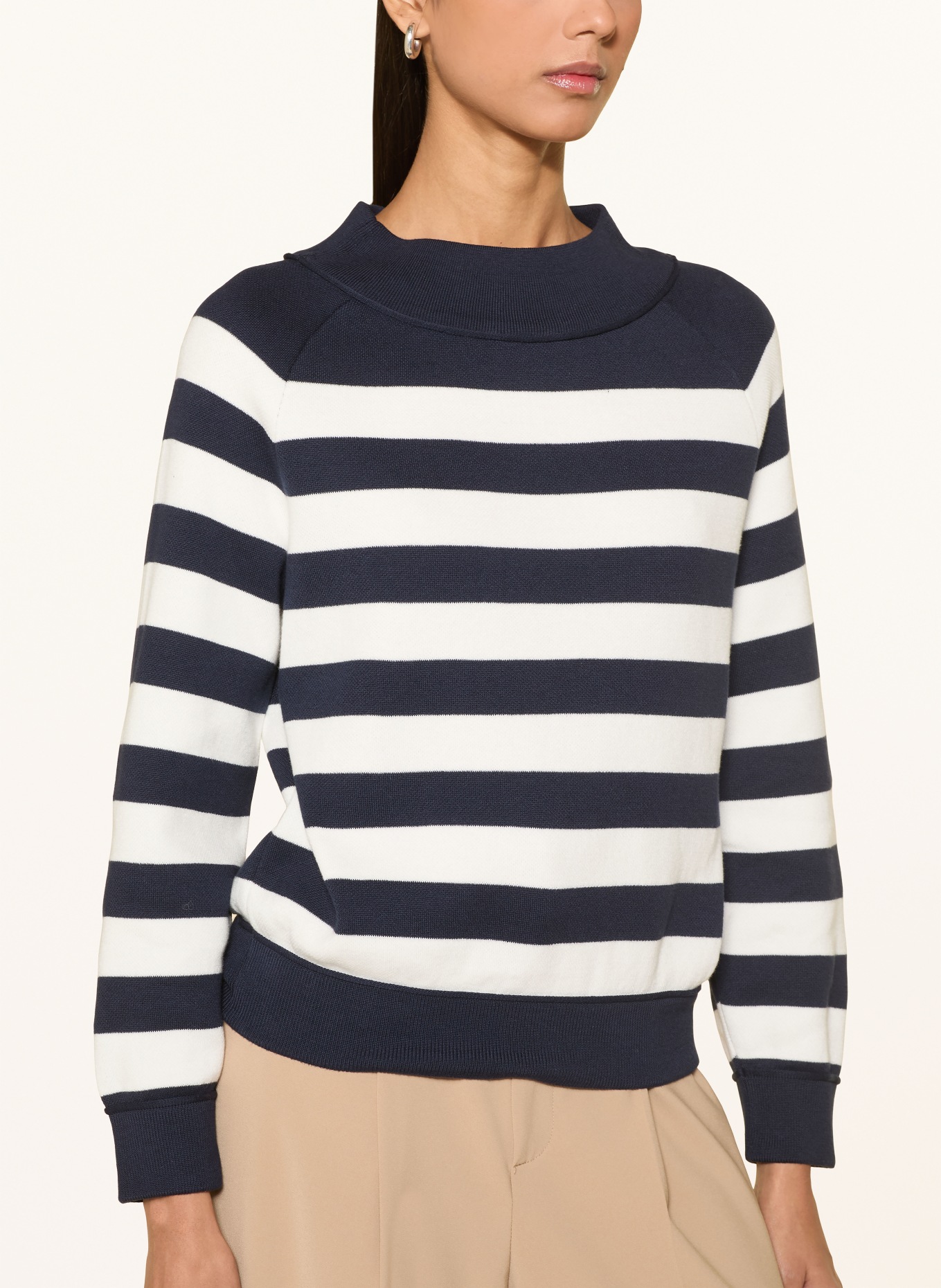 monari Pullover: DUNKELBLAU / WEISS