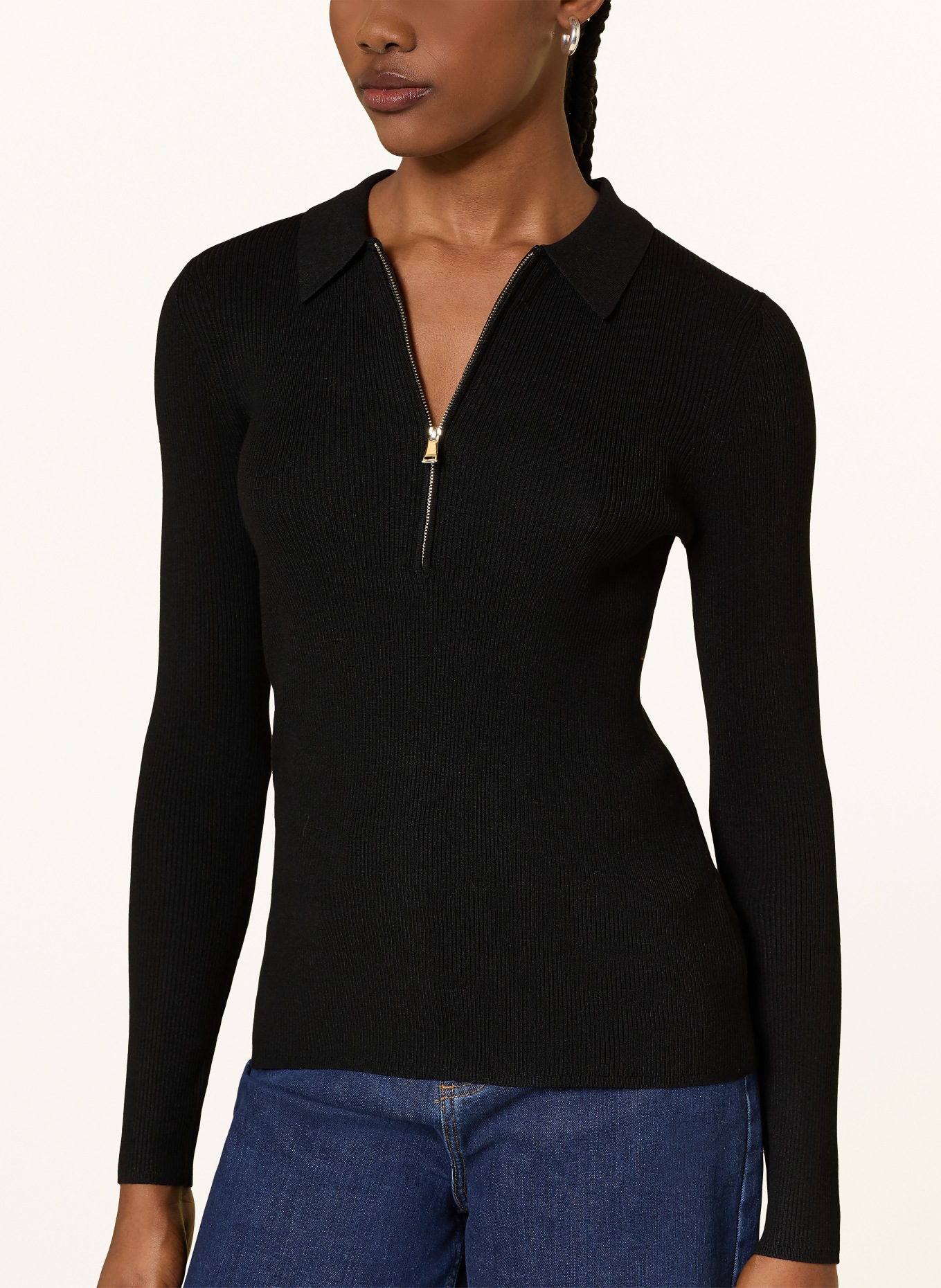 HOBBS Dlouhé rukávy DARCIE: ČERNÁ