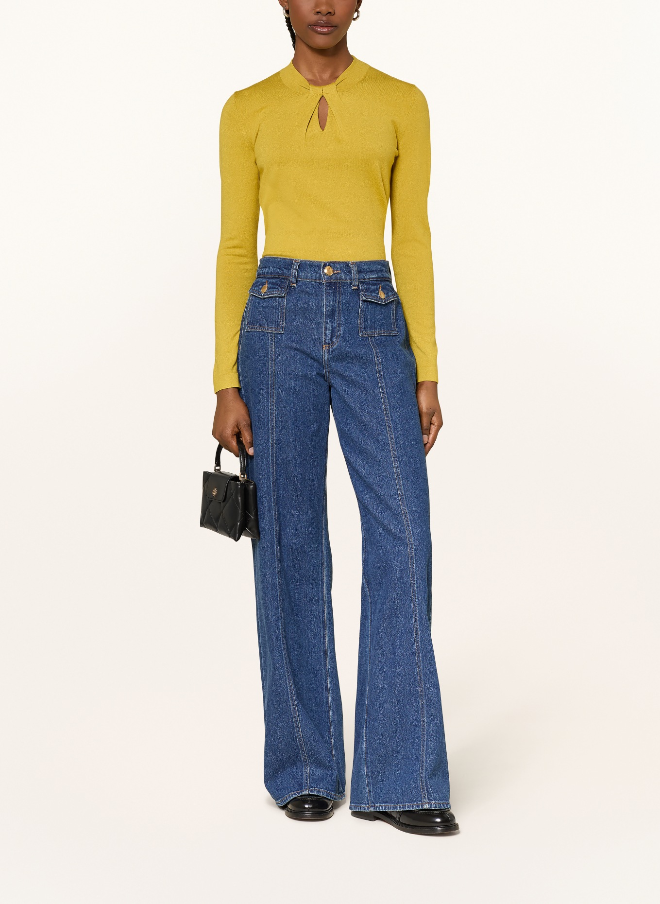 HOBBS EFFIE sweater: DARK YELLOW