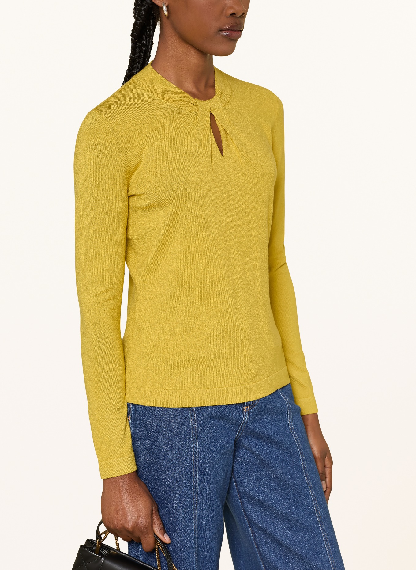 HOBBS EFFIE sweater: DARK YELLOW