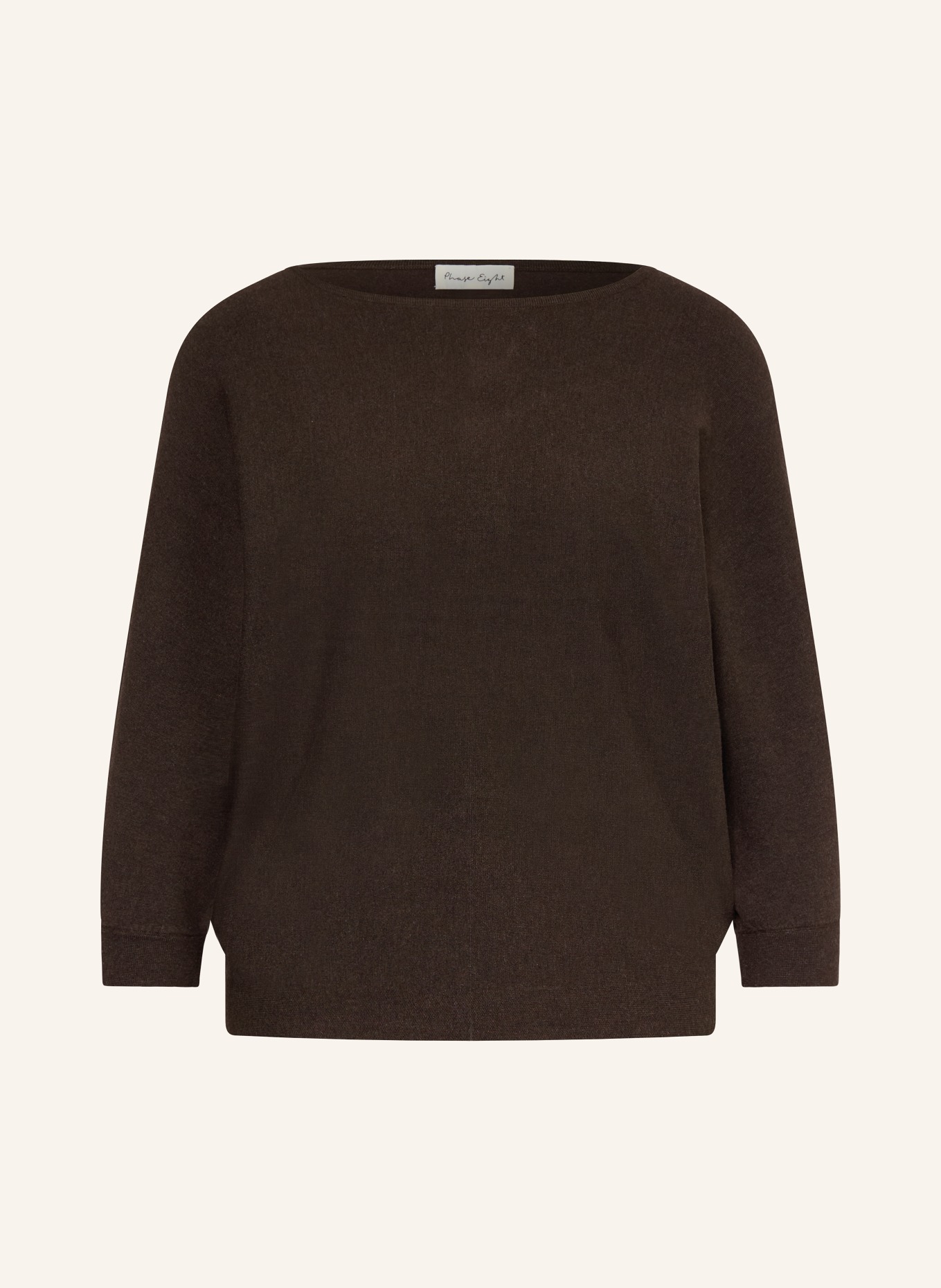 Phase Eight Pullover CRISTINE mit 3/4-Arm: DUNKELBRAUN