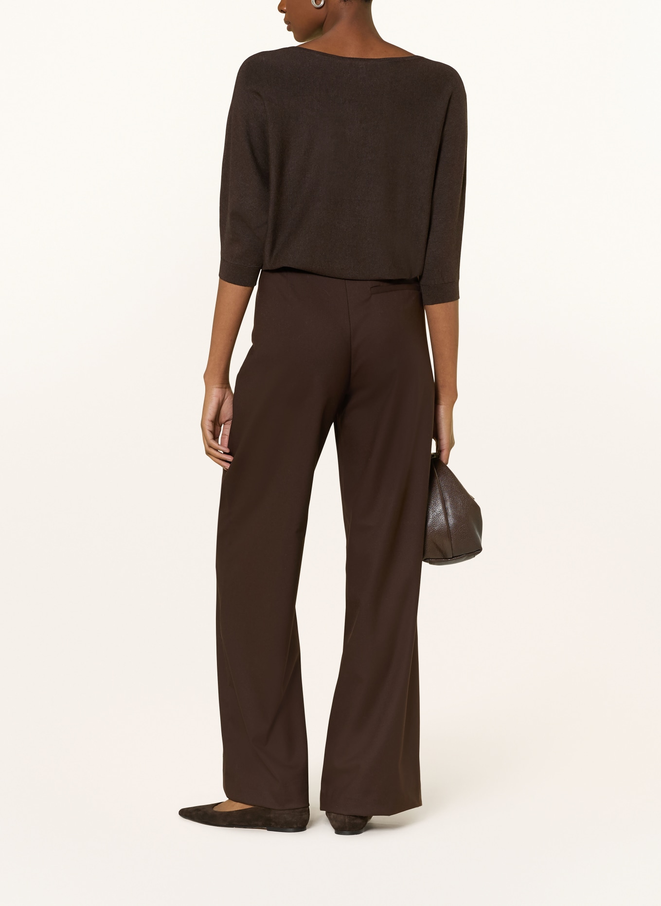 Phase Eight Pullover CRISTINE mit 3/4-Arm: DUNKELBRAUN