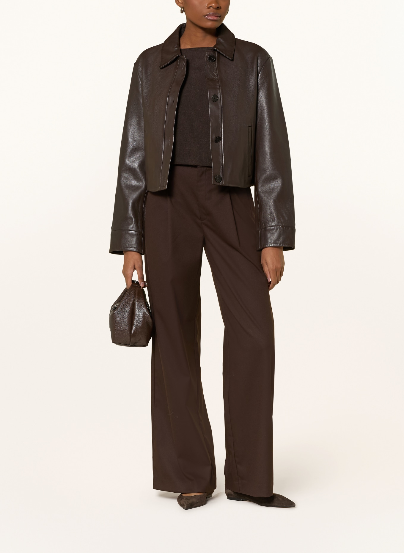 Phase Eight Pullover CRISTINE mit 3/4-Arm: DUNKELBRAUN