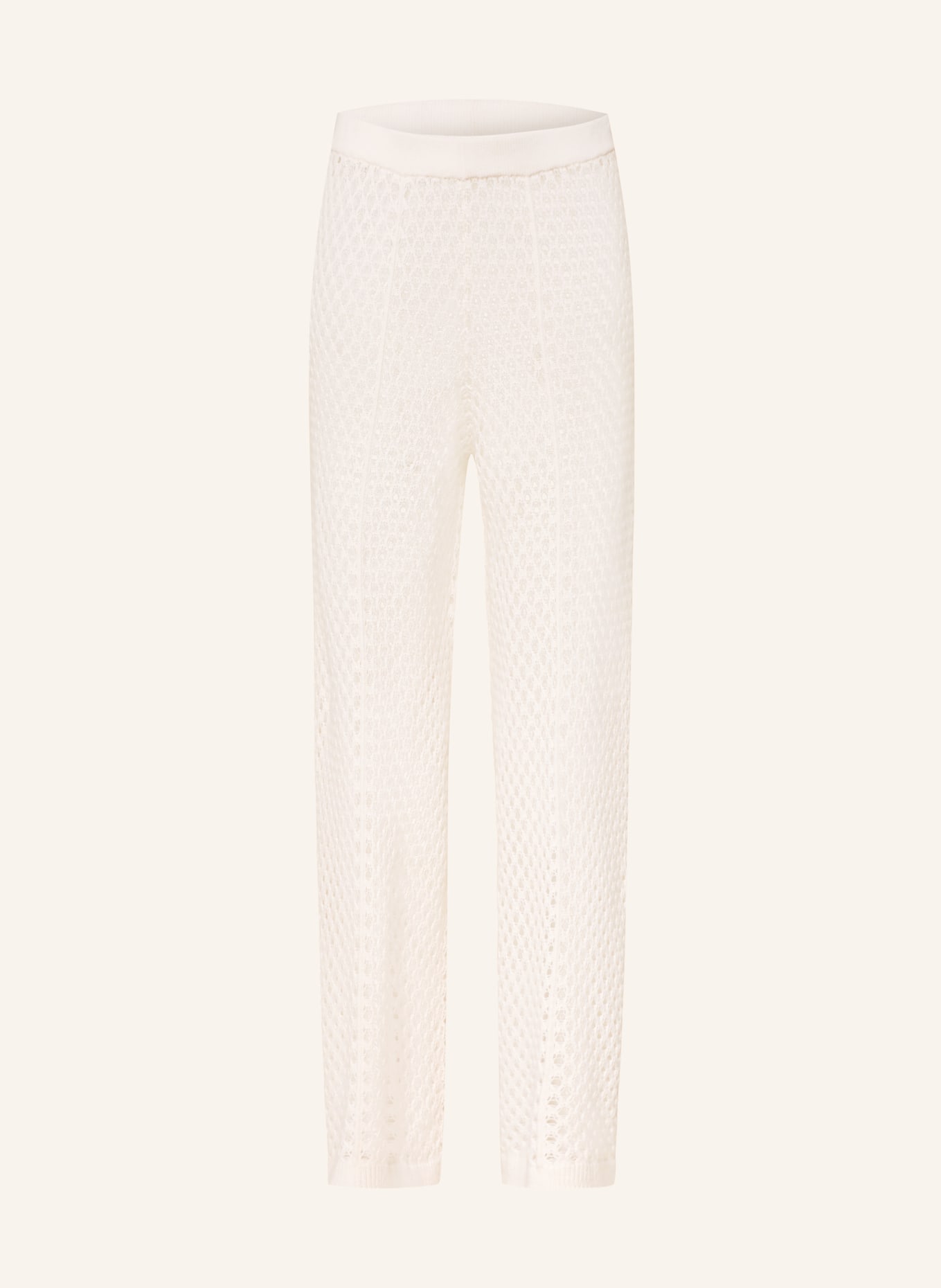ALLUDE Strickhose mit Cashmere: CREME