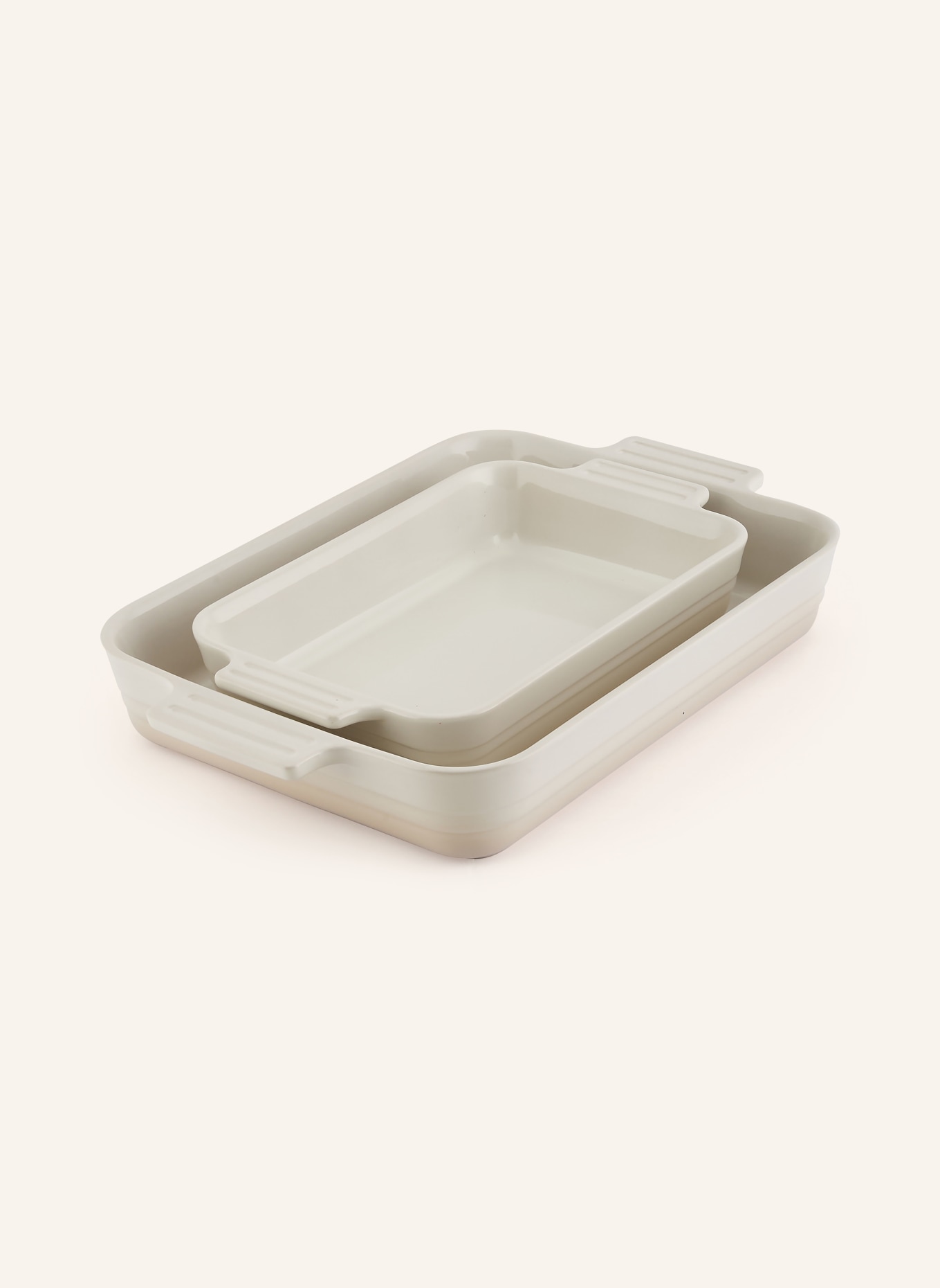 LE CREUSET 2er-Set Auflaufformen: MERINGUE