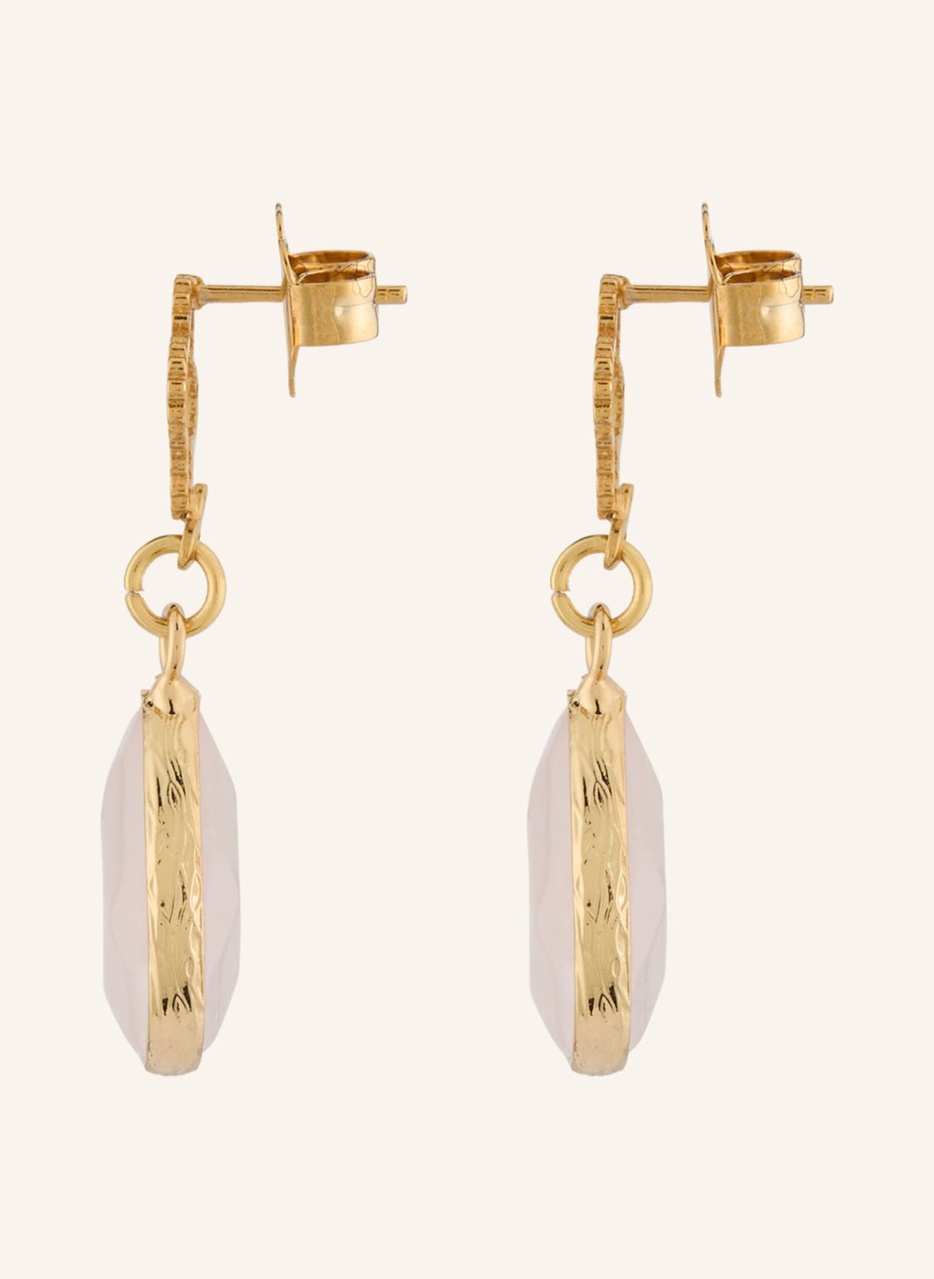 Seenberg kolczyki: ZŁOTY / BLADORÓŻOWY