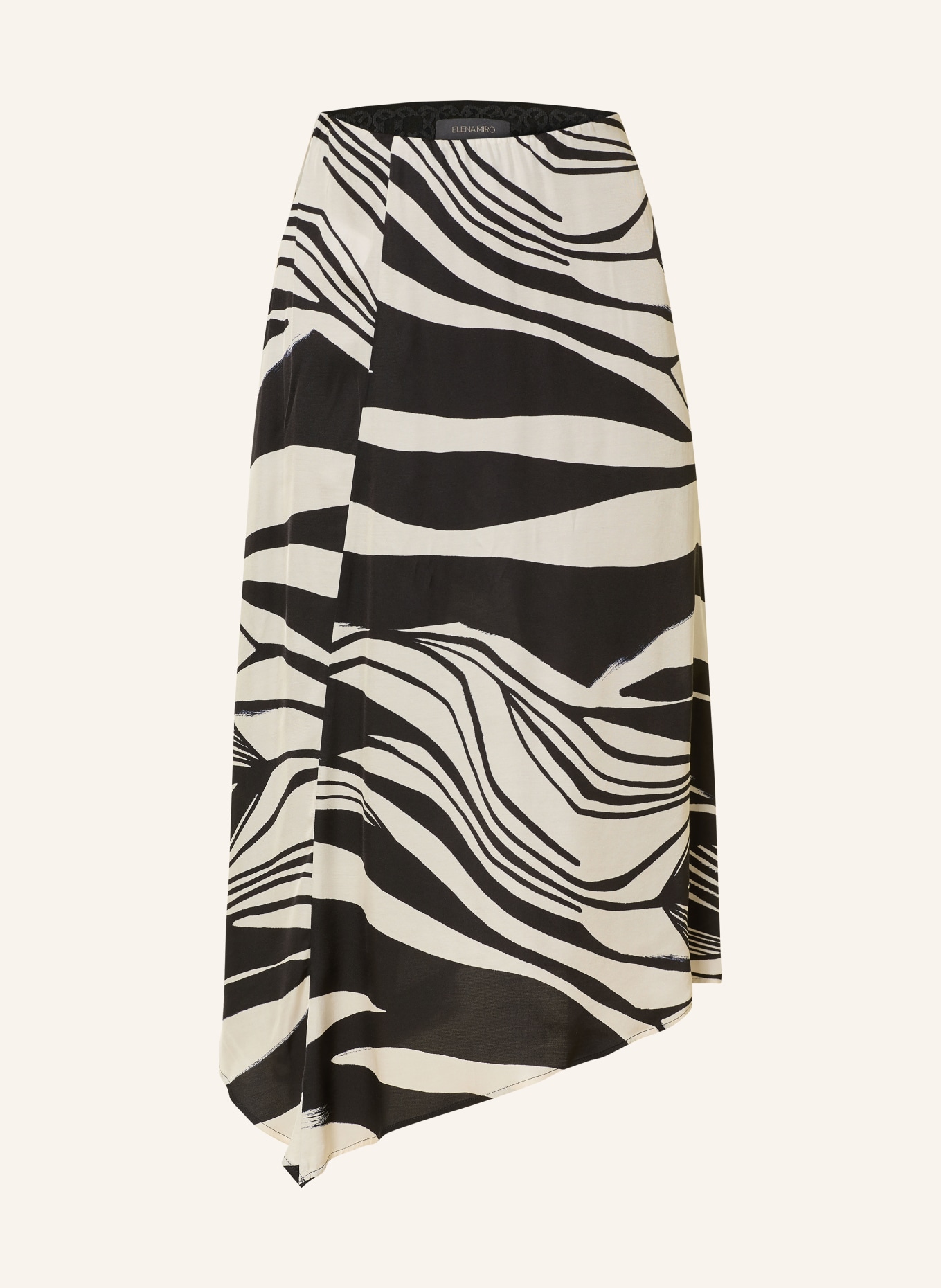 ELENA MIRO Rock: SCHWARZ / ECRU