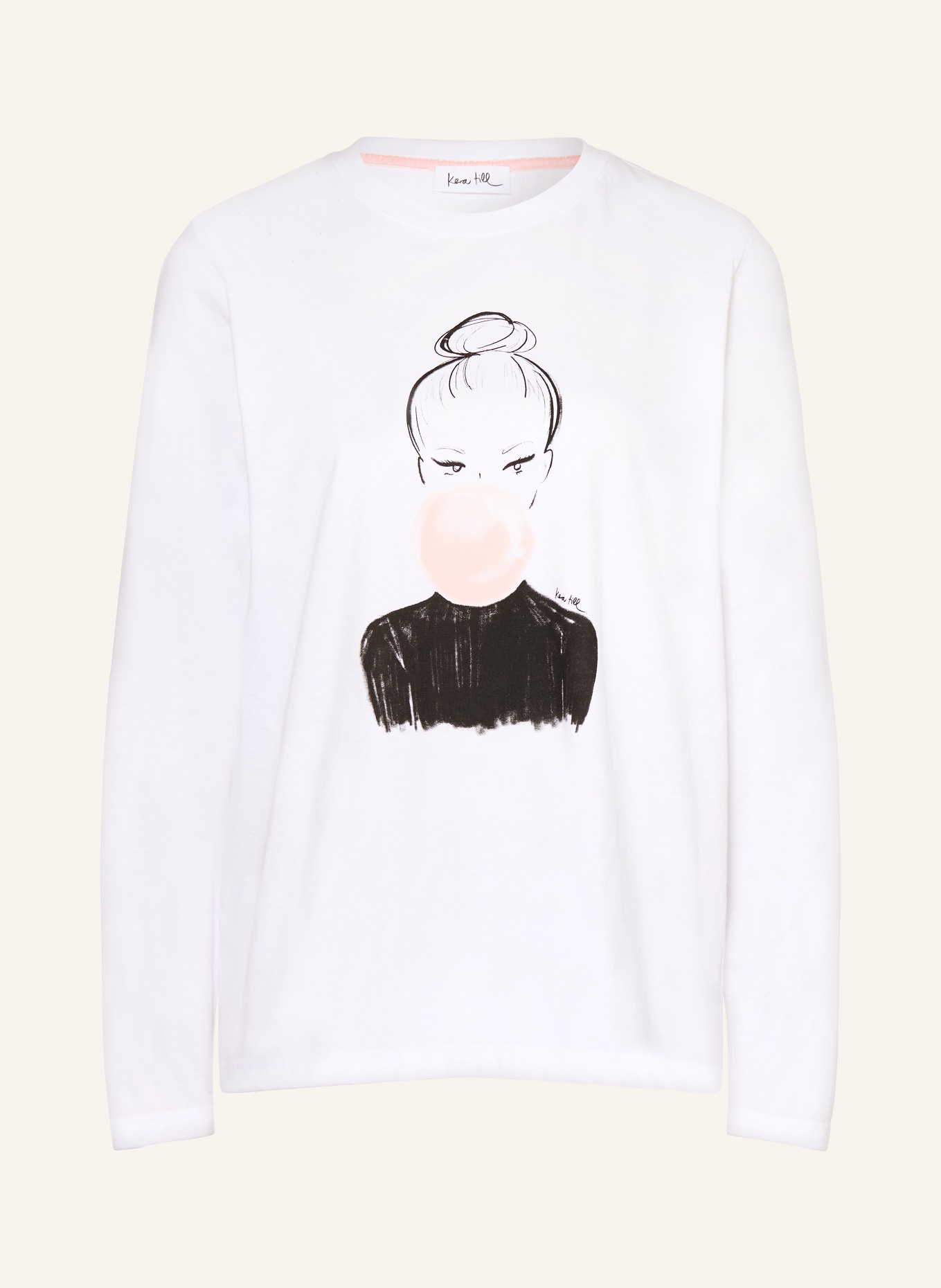 kera till Long-sleeved BULLE: WHITE