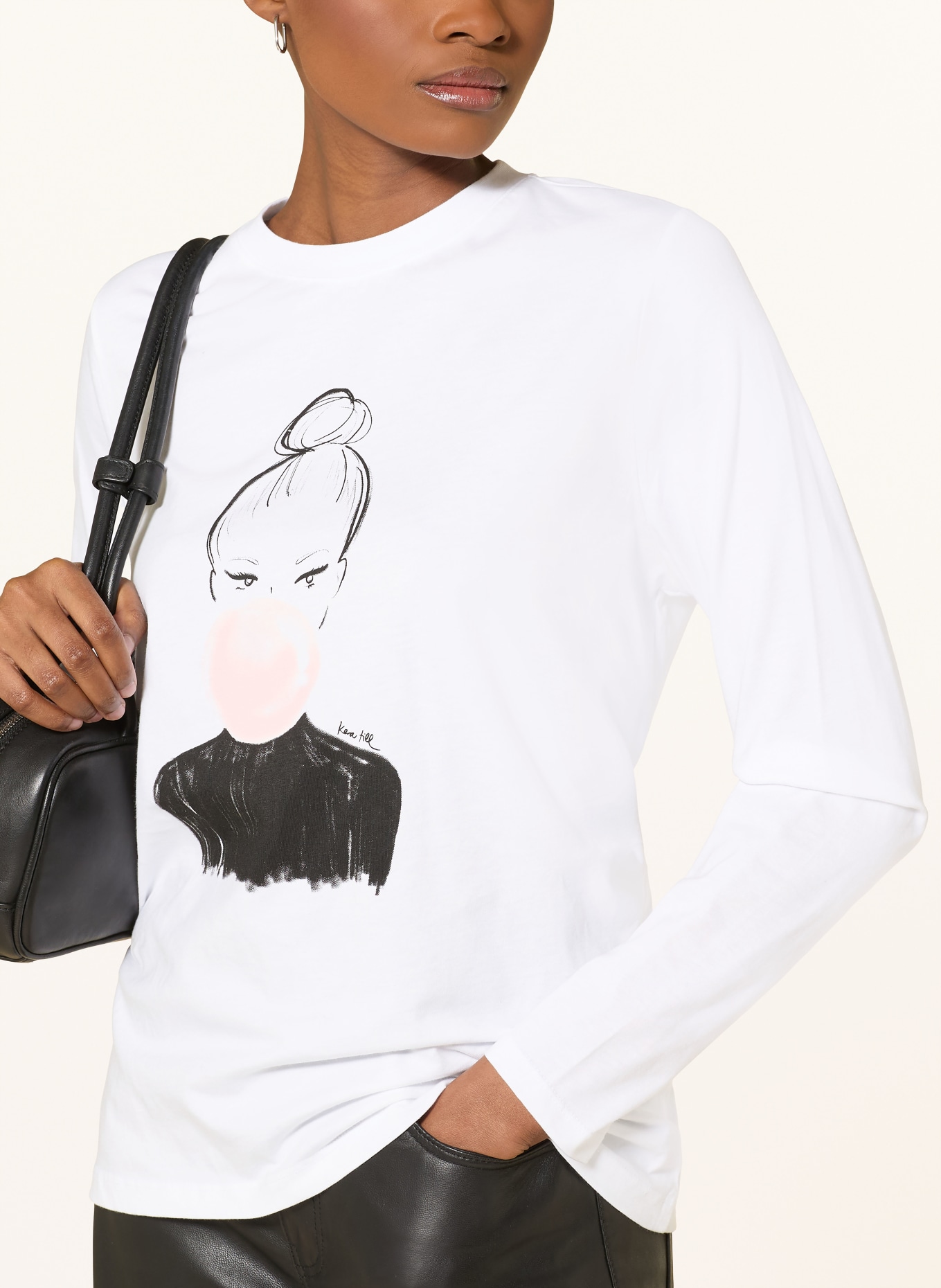 kera till Long-sleeved BULLE: WHITE